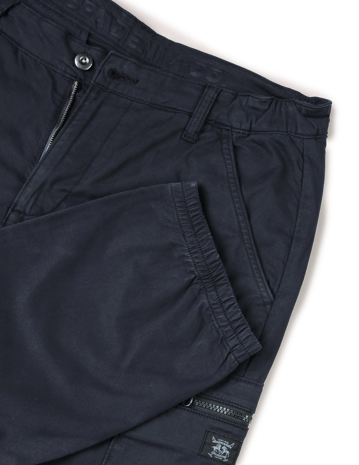 Mid Rise Regular Fit Cargos Navy - U.S. POLO ASSN. | Large