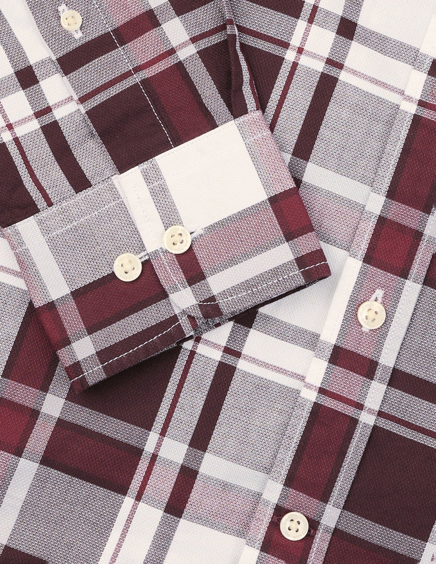 Plaid Checked Tailored Fit Shirt Red - U.S. Polo Assn. India | Large