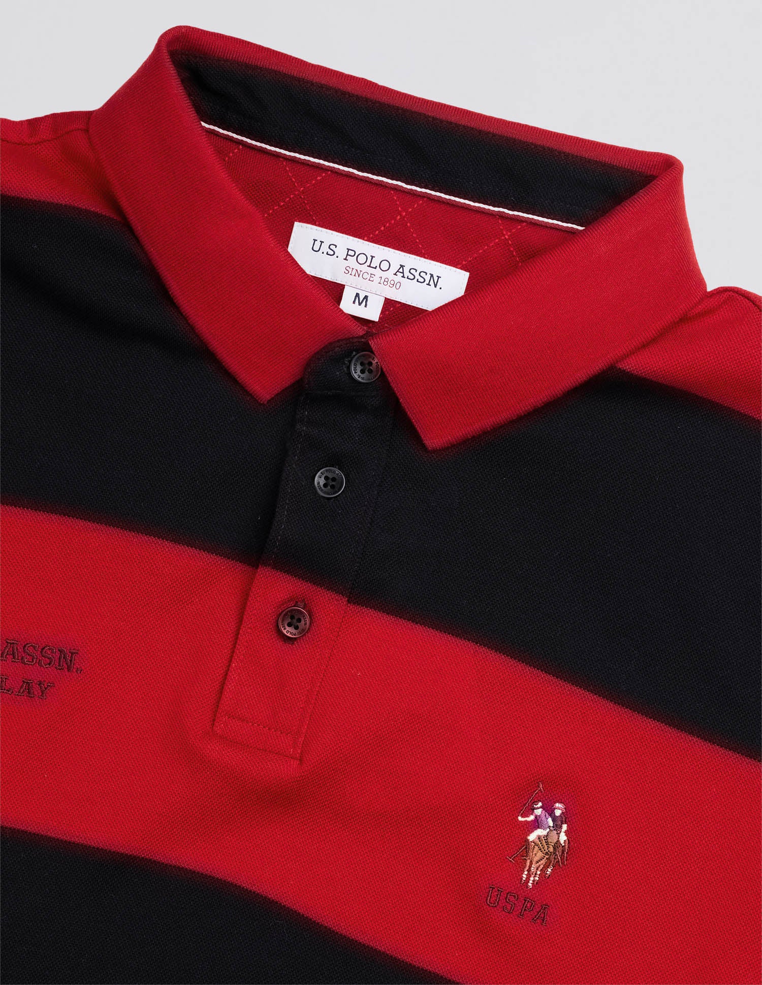 Horizontal Striped Regular Fit Polo Shirt Red - U.S. POLO ASSN. | Large