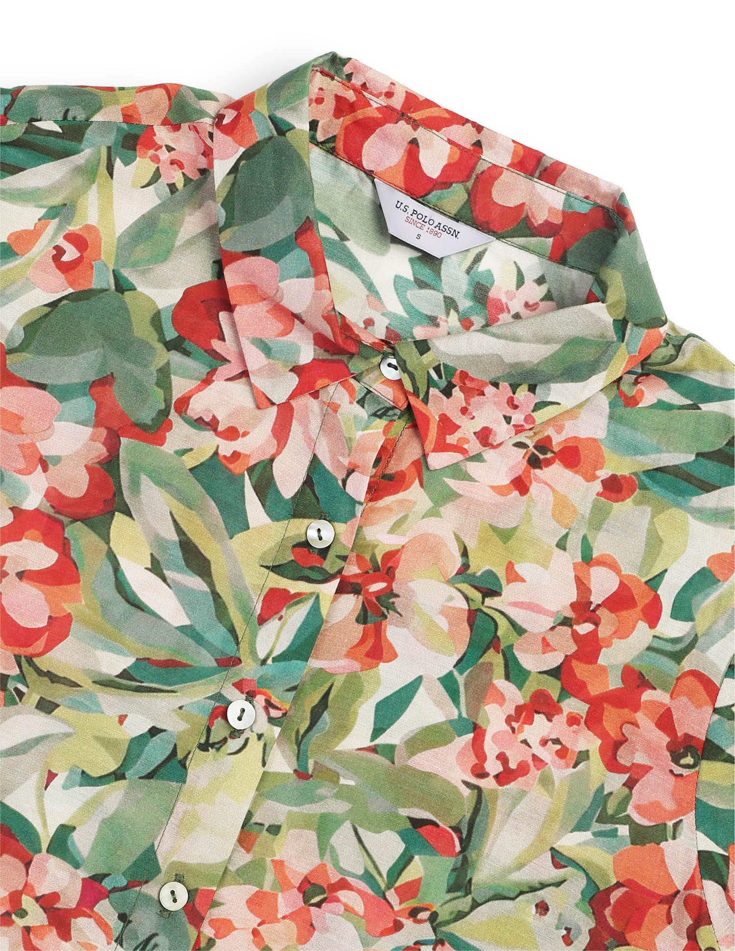 Regular Fit Abstract Printed Shirt Multi-colour - U.S. Polo Assn. India | Large