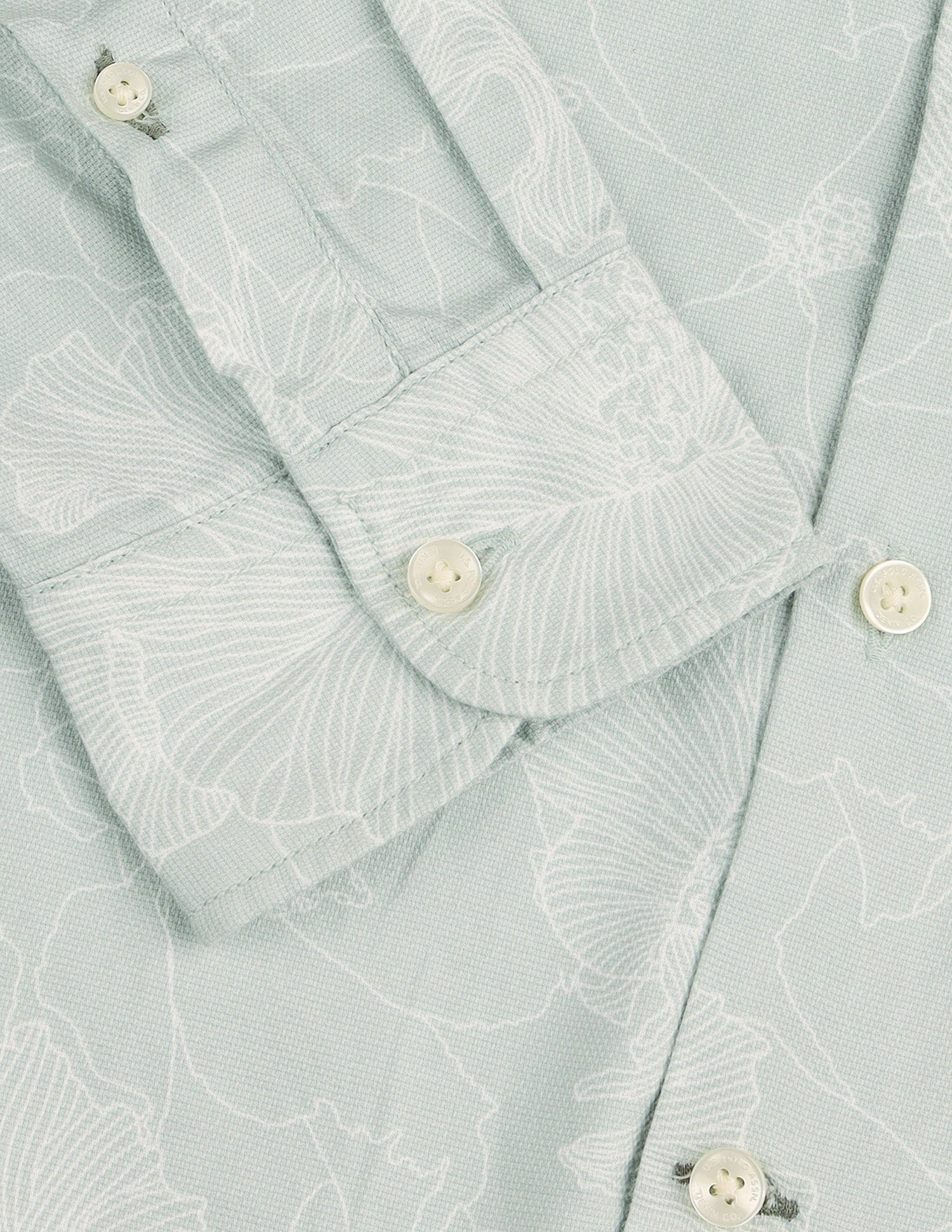 Regular Fit Floral Printed Shirt Light Green - U.S. Polo Assn. India | Large