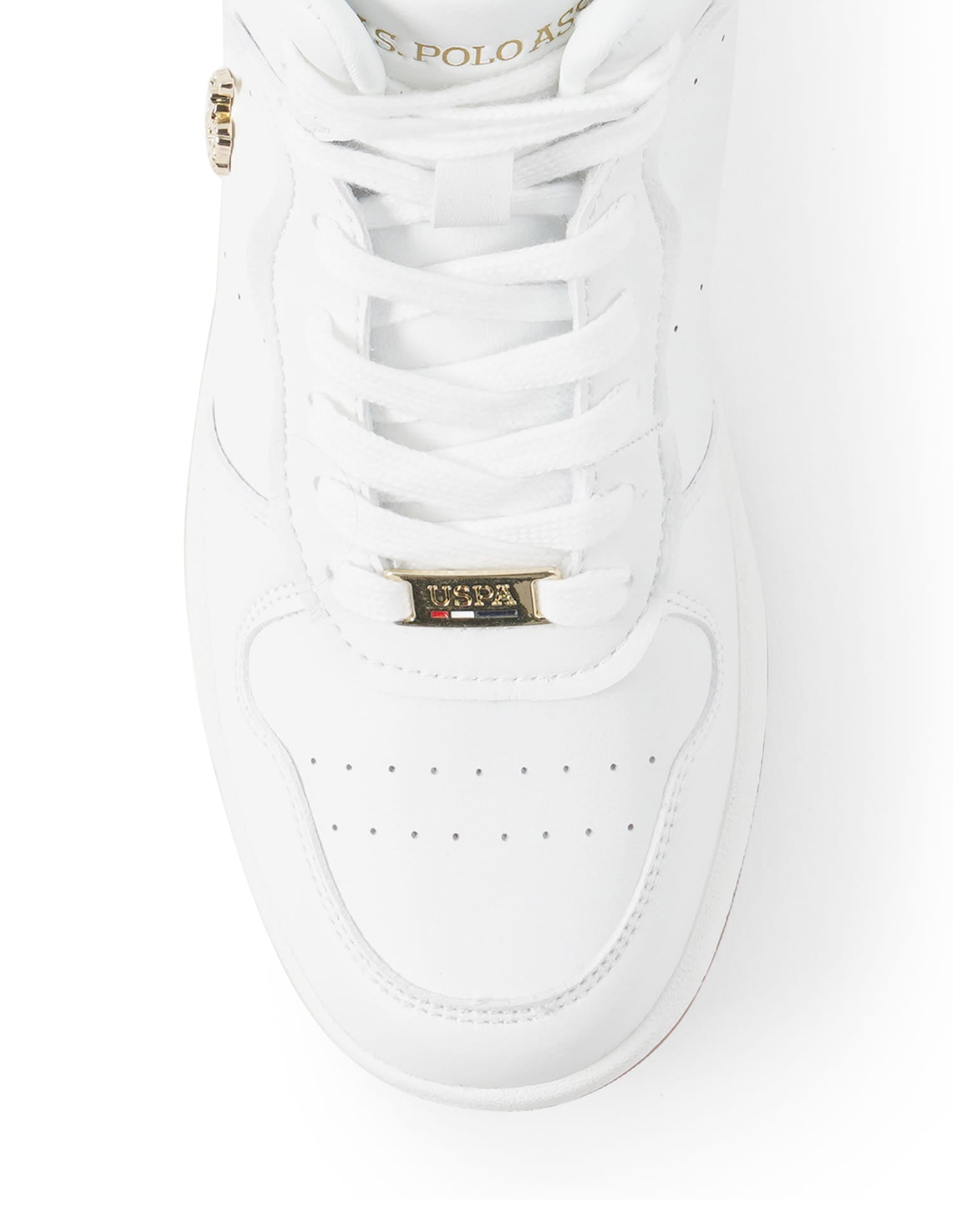 Round Toe Solid Rowan Sneakers White - U.S. Polo Assn. India | Large