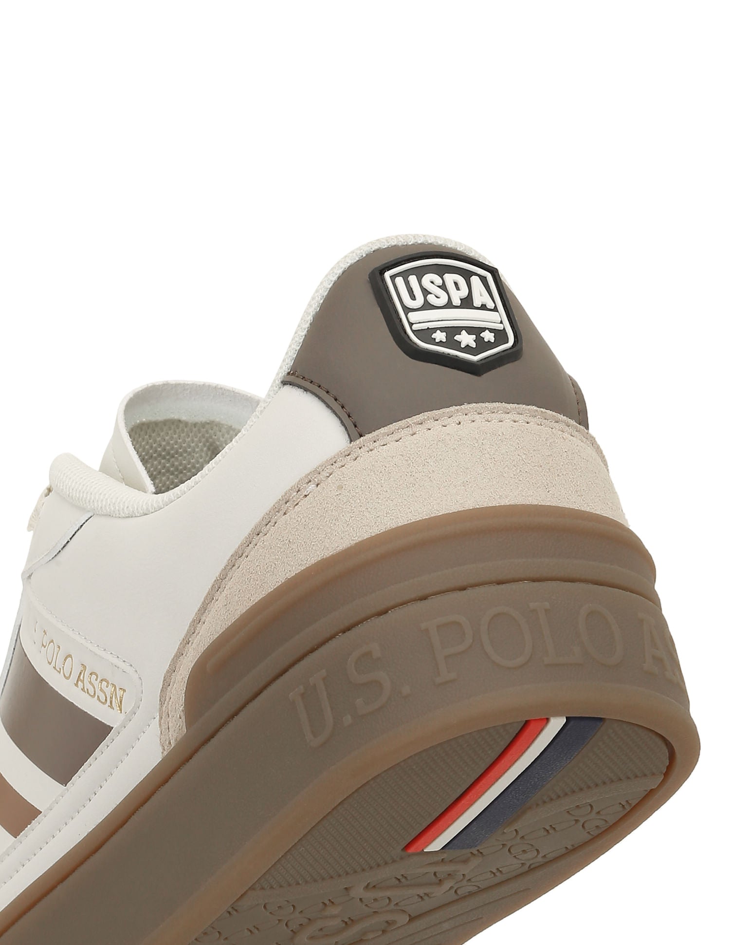 Men Striped Colt Sneakers Beige - U.S. POLO ASSN. | Large