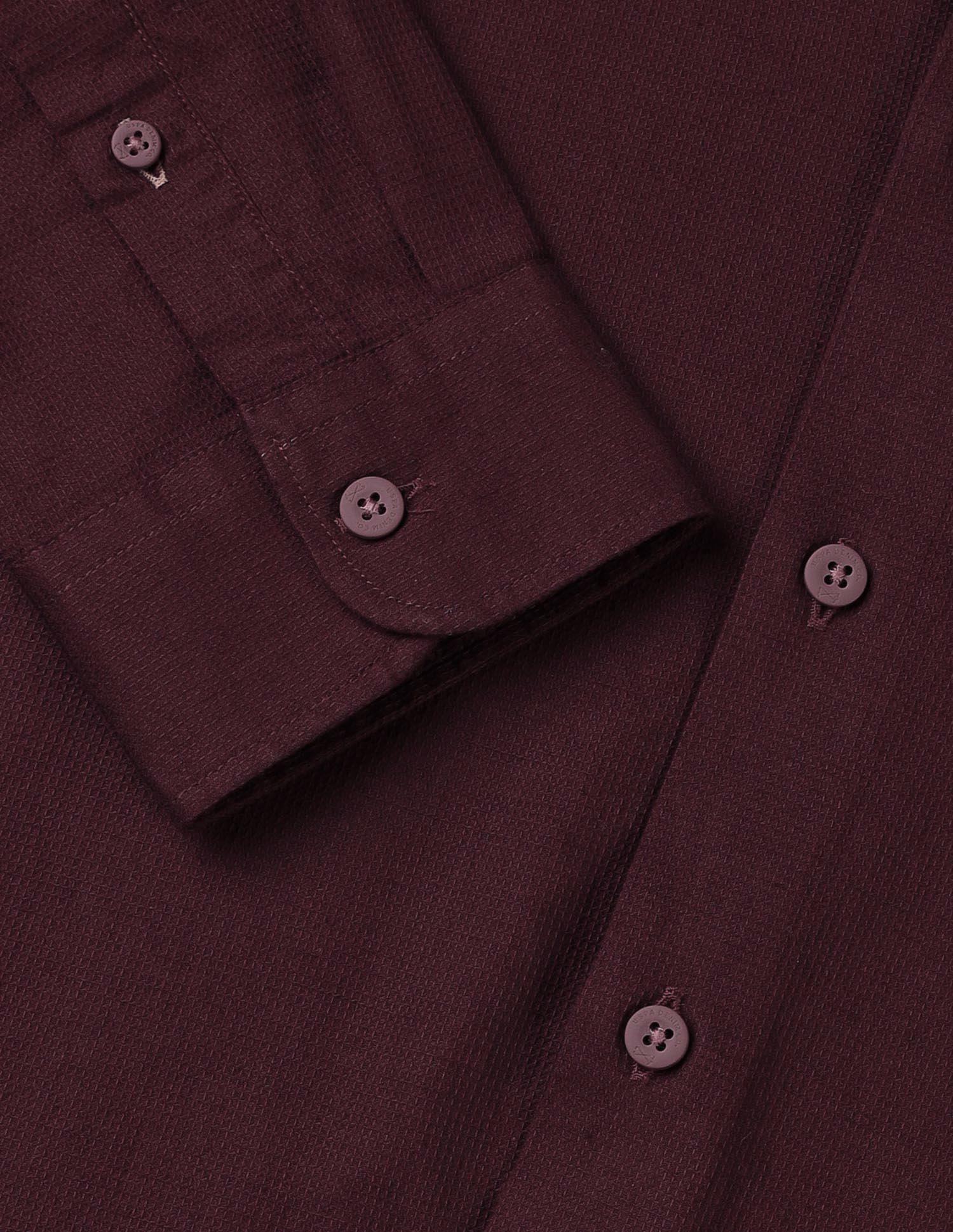 Dobby Textured Shirt Maroon - U.S. POLO ASSN. | Large