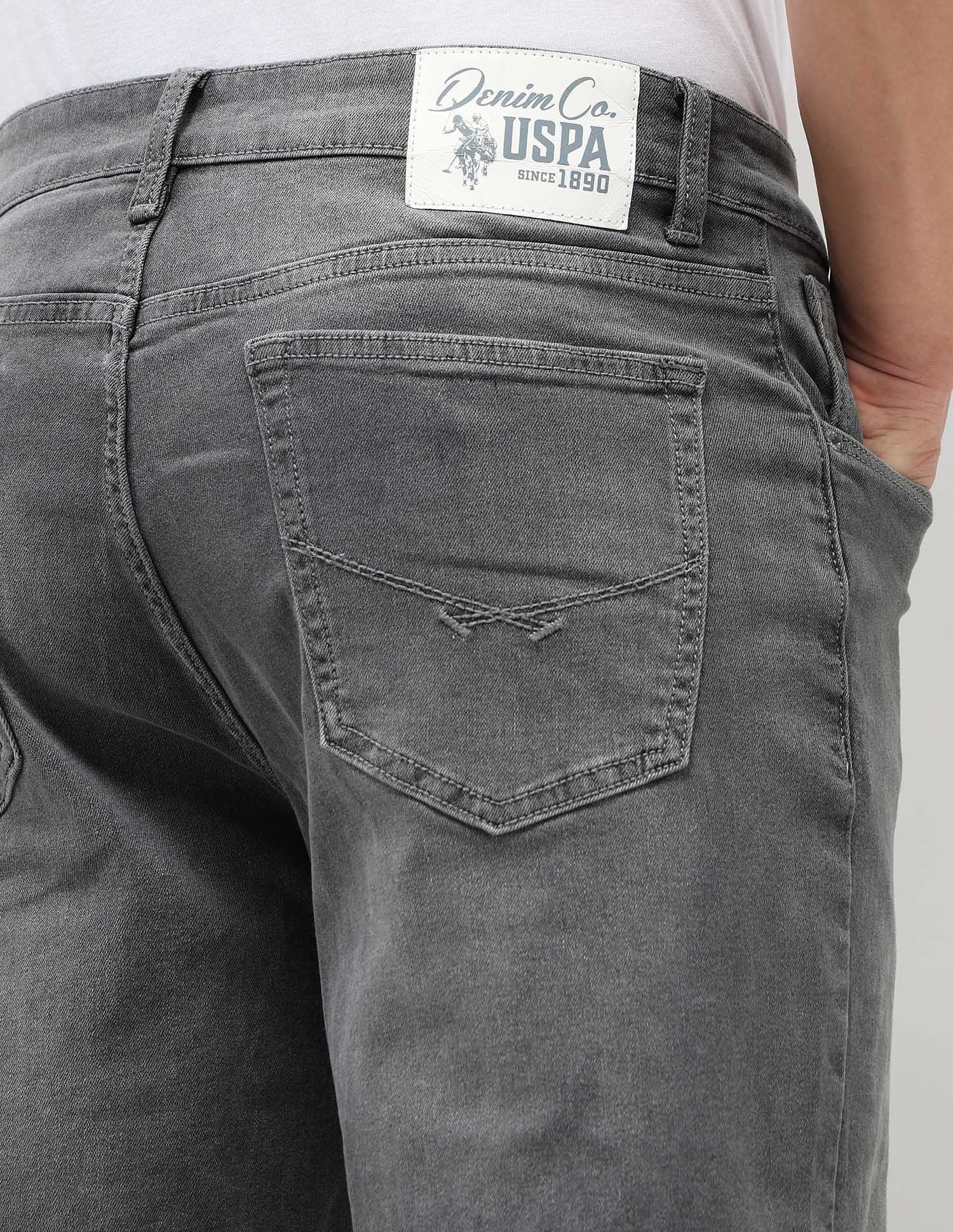 Shawn Relaxed Fit Grey Jeans Grey - U.S. Polo Assn. India | Large