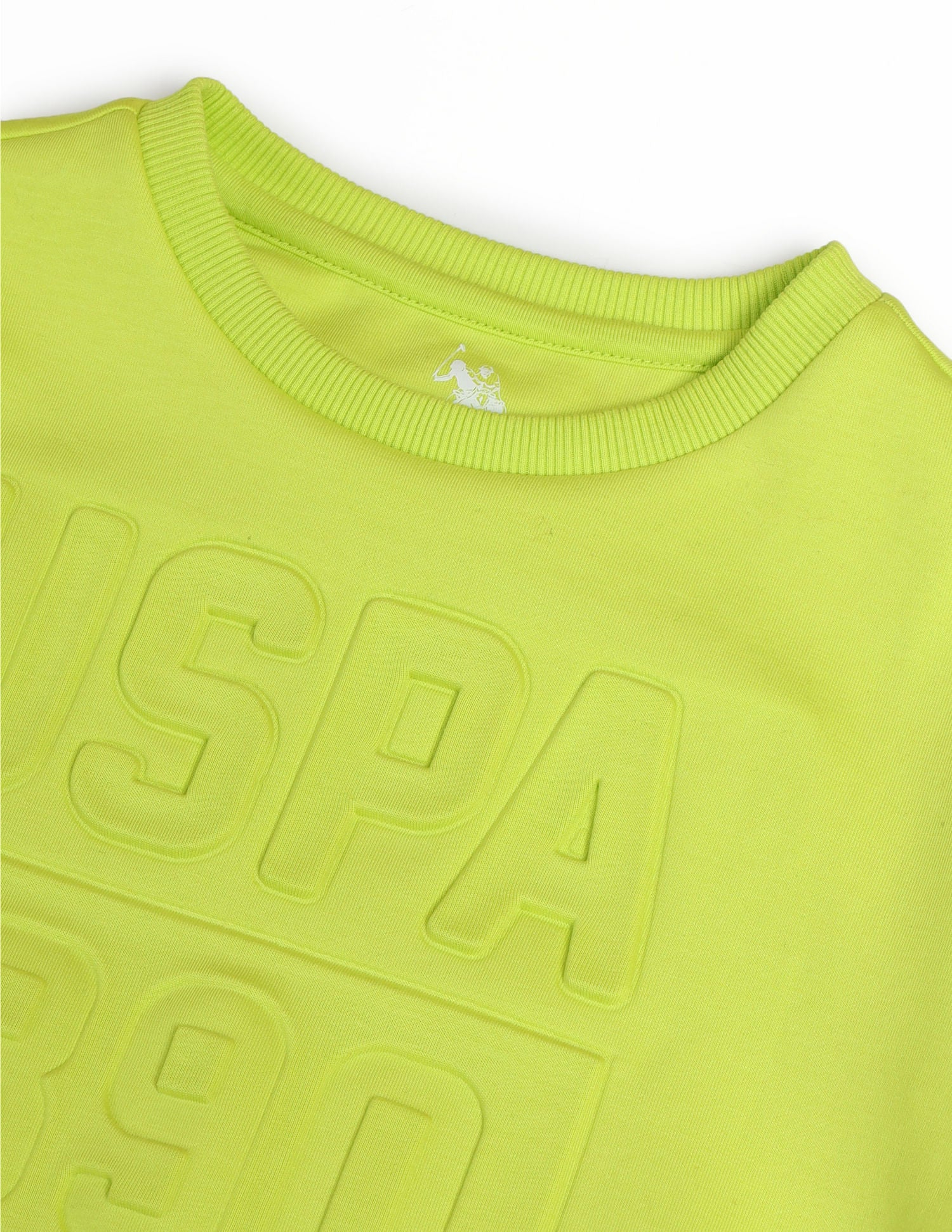 Boys Brand Printed Sweatshirt Whitecap Grey - U.S. POLO ASSN. | Large