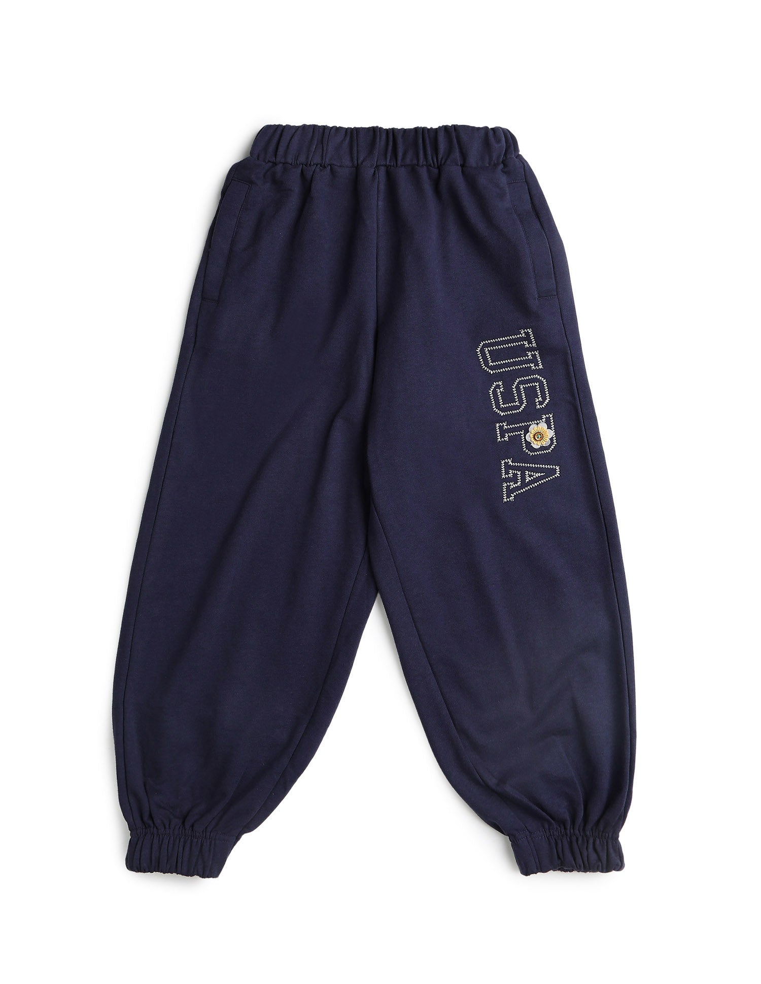 Girls Brand Embroidered Mid Rise Joggers Navy - U.S. POLO ASSN. | Large
