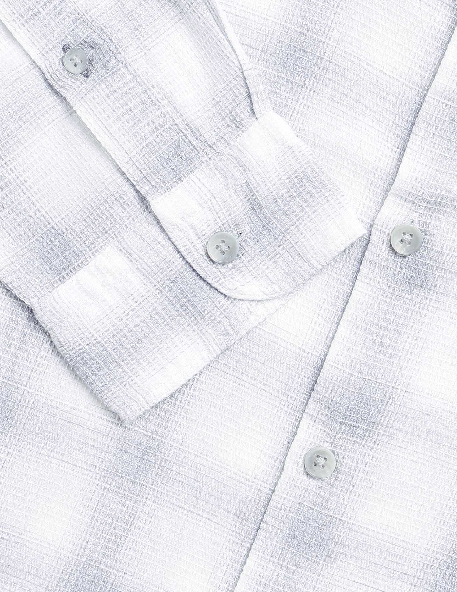 Tartan Checked Monochrome Shirt Grey - U.S. POLO ASSN. | Large