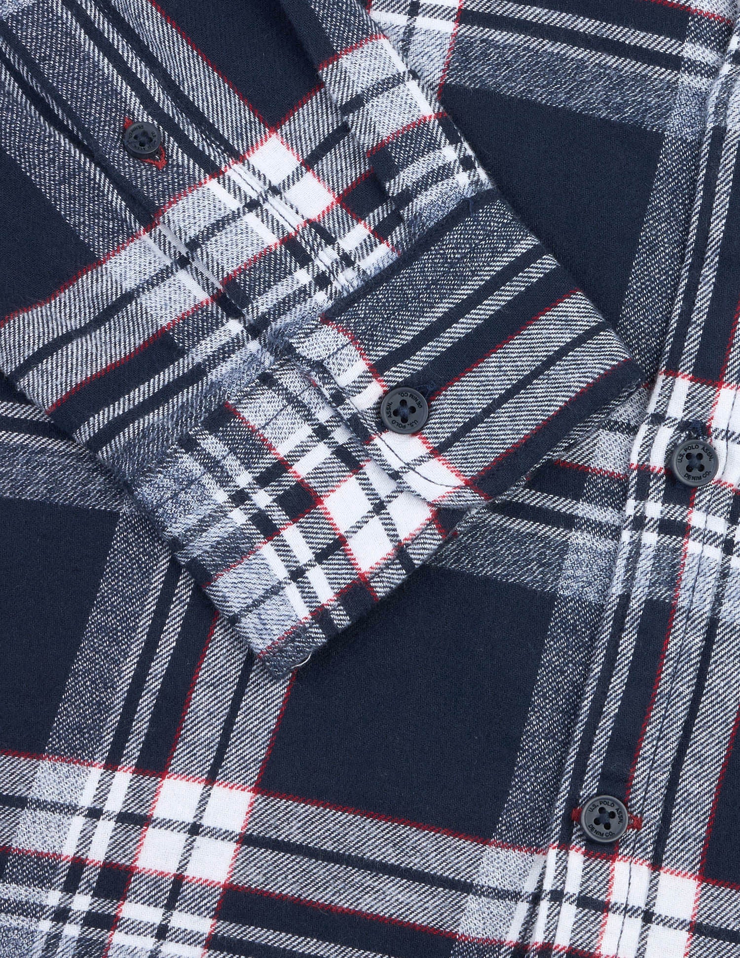 Twill Regular Fit Shirt Navy - U.S. Polo Assn. India | Large