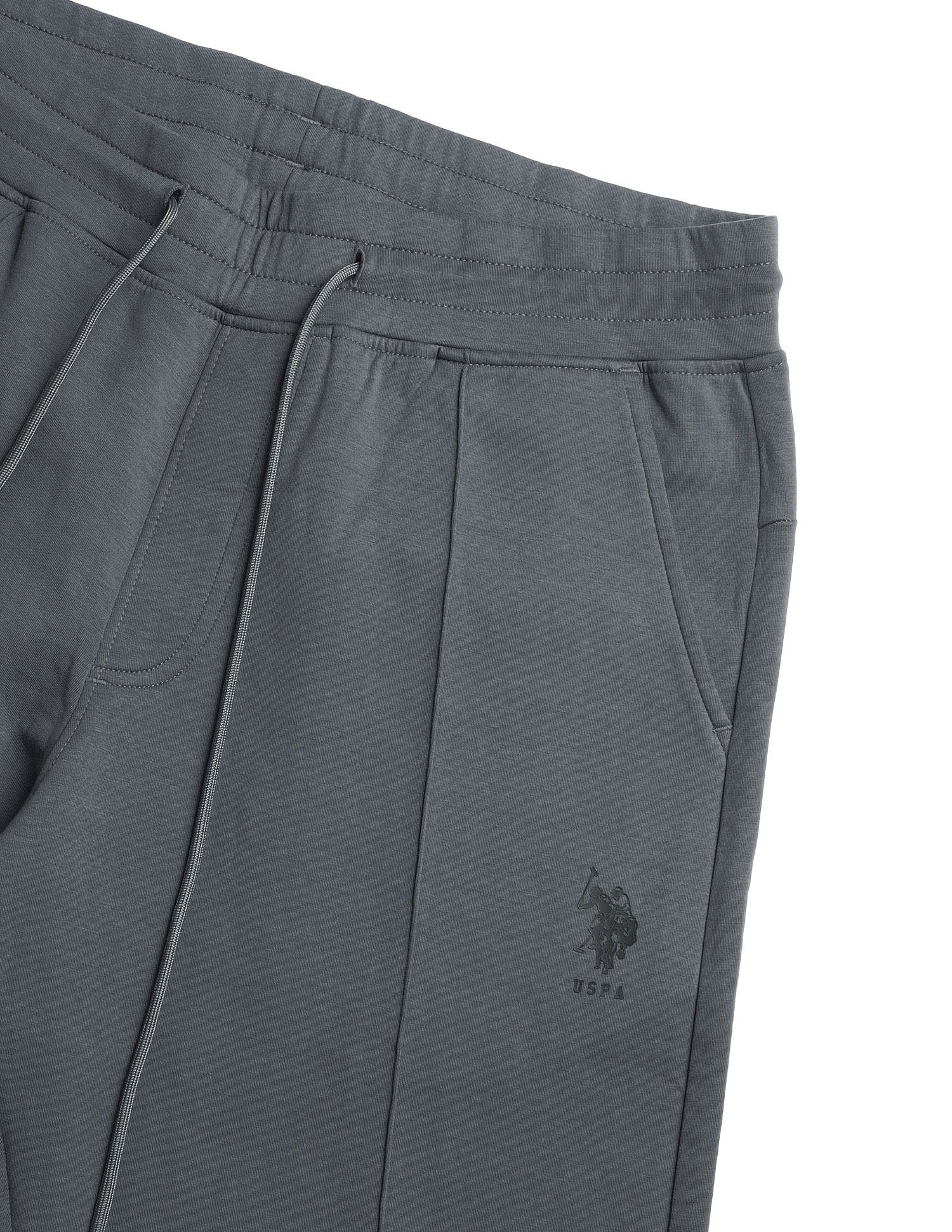 Cotton Stretch Mid Rise PR002-PL Lounge Pants - Pack Of 1 Iron Gate - U.S. Polo Assn. India | Large