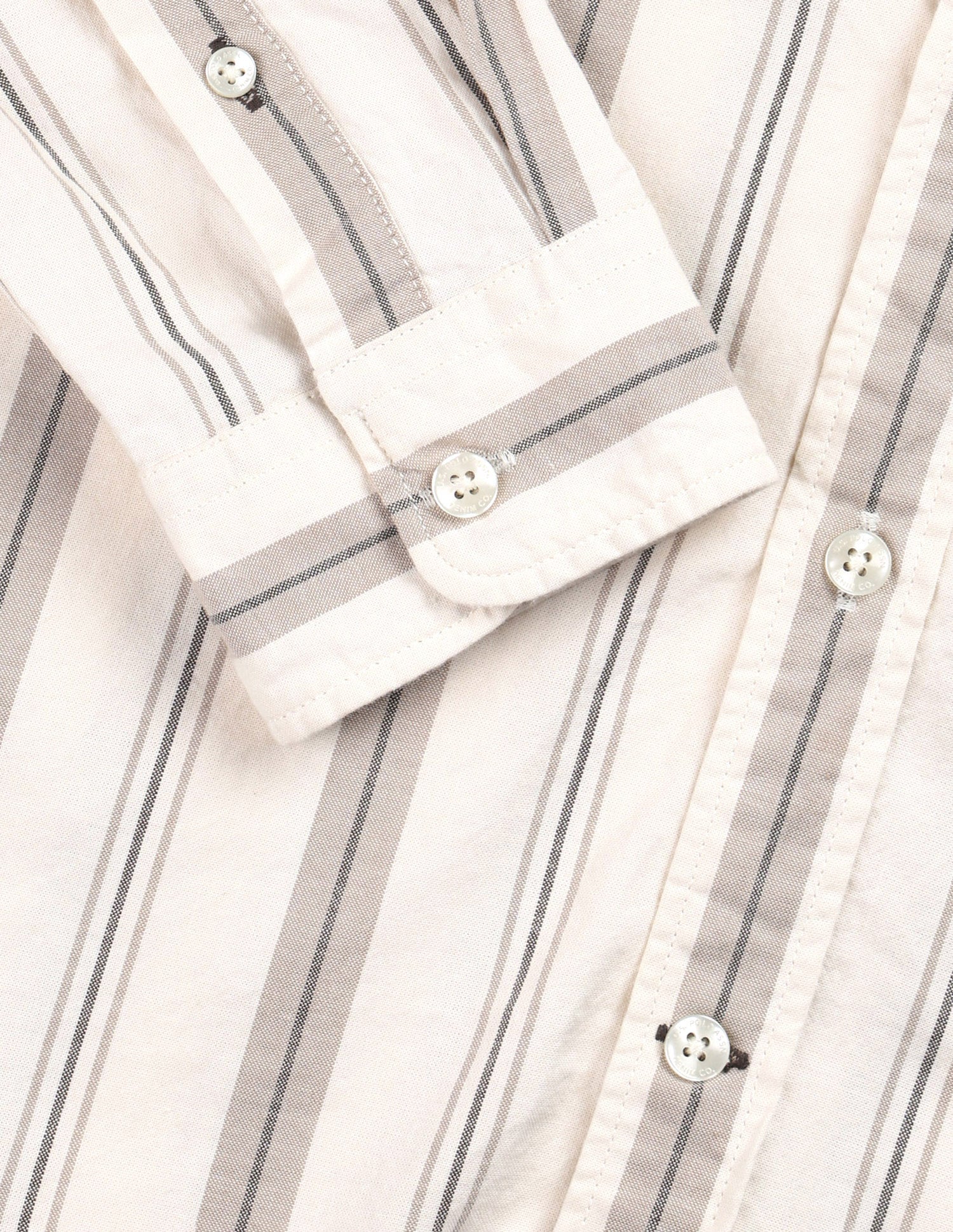 Vertical Striped Regular Fit Shirt Beige - U.S. Polo Assn. India | Large
