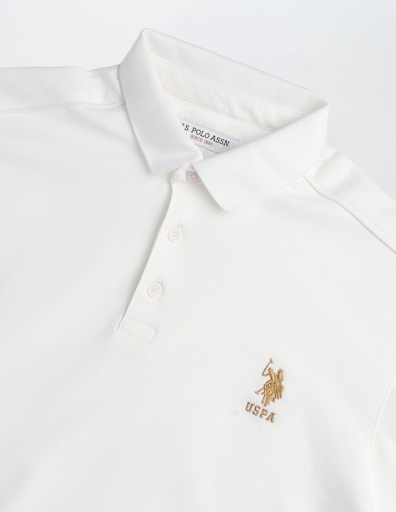 Solid Regular Fit Sweatshirt Off White - U.S. POLO ASSN. | Large