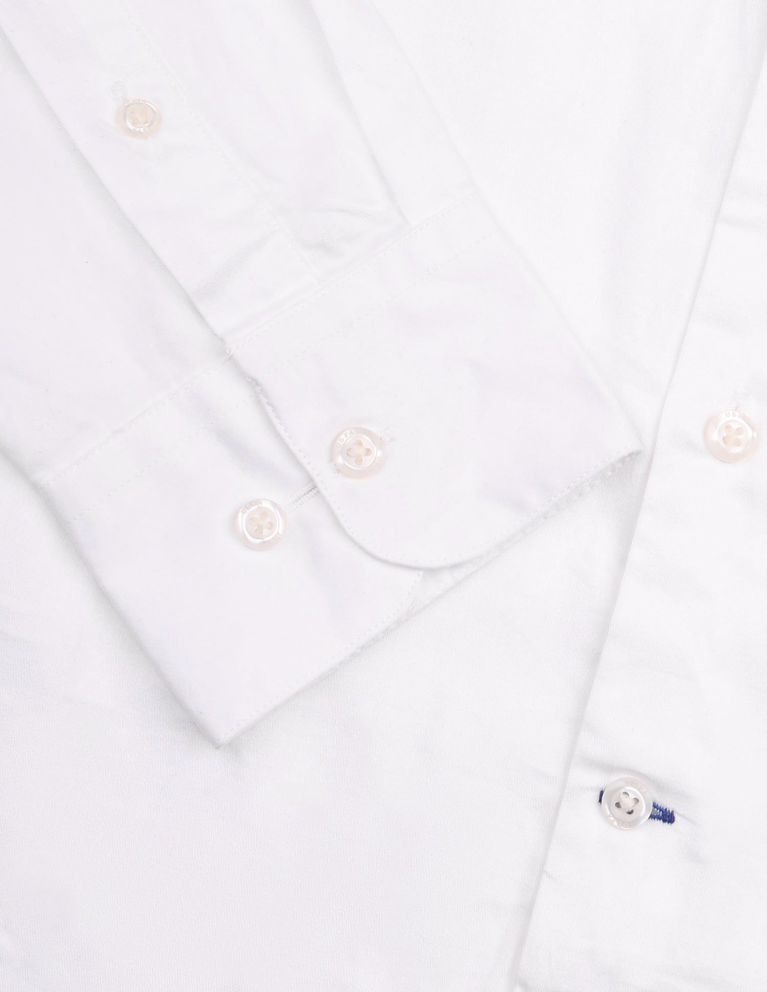 Satin Tailored Fit Shirt White - U.S. Polo Assn. India | Large
