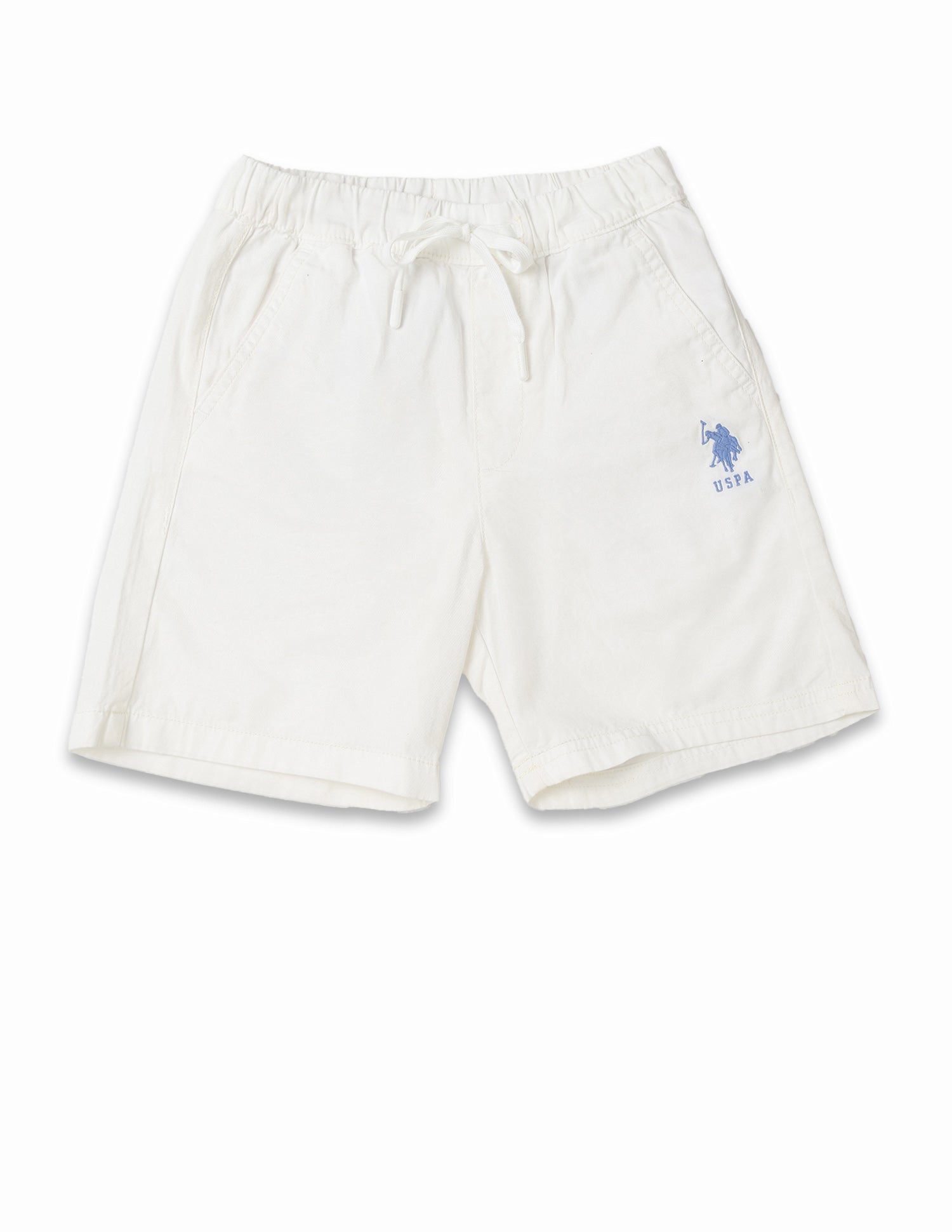 Boys Solid Regular Fit Bermuda Shorts White - U.S. POLO ASSN. | Large
