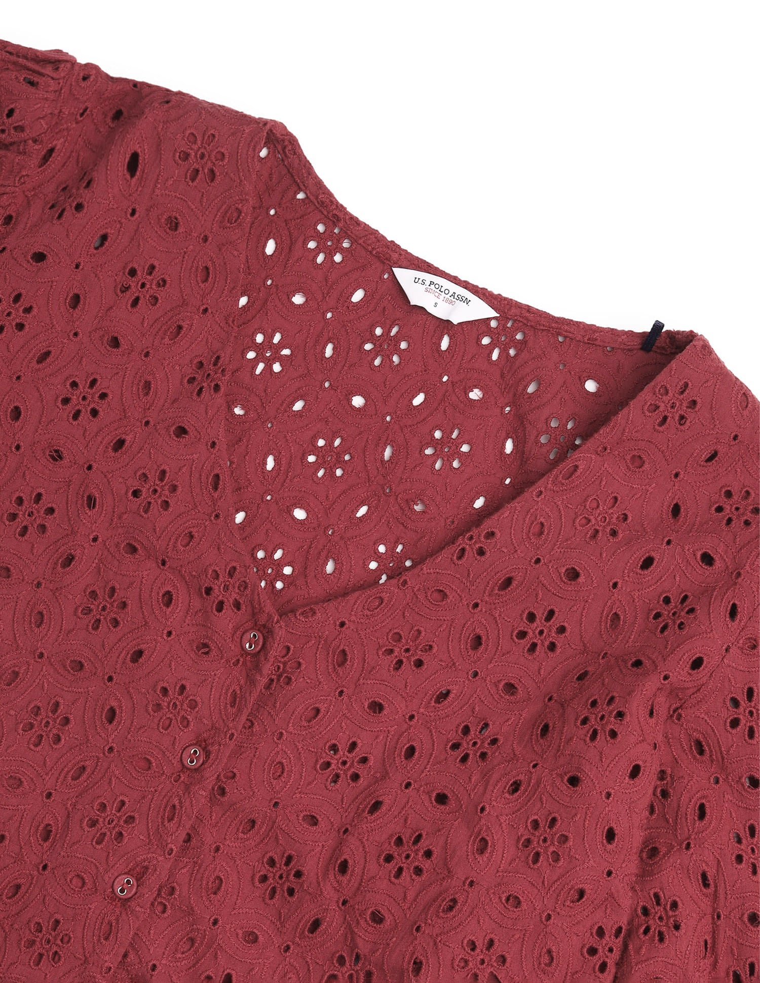 Schiffli Pure Cotton Top Red - U.S. Polo Assn. India | Large