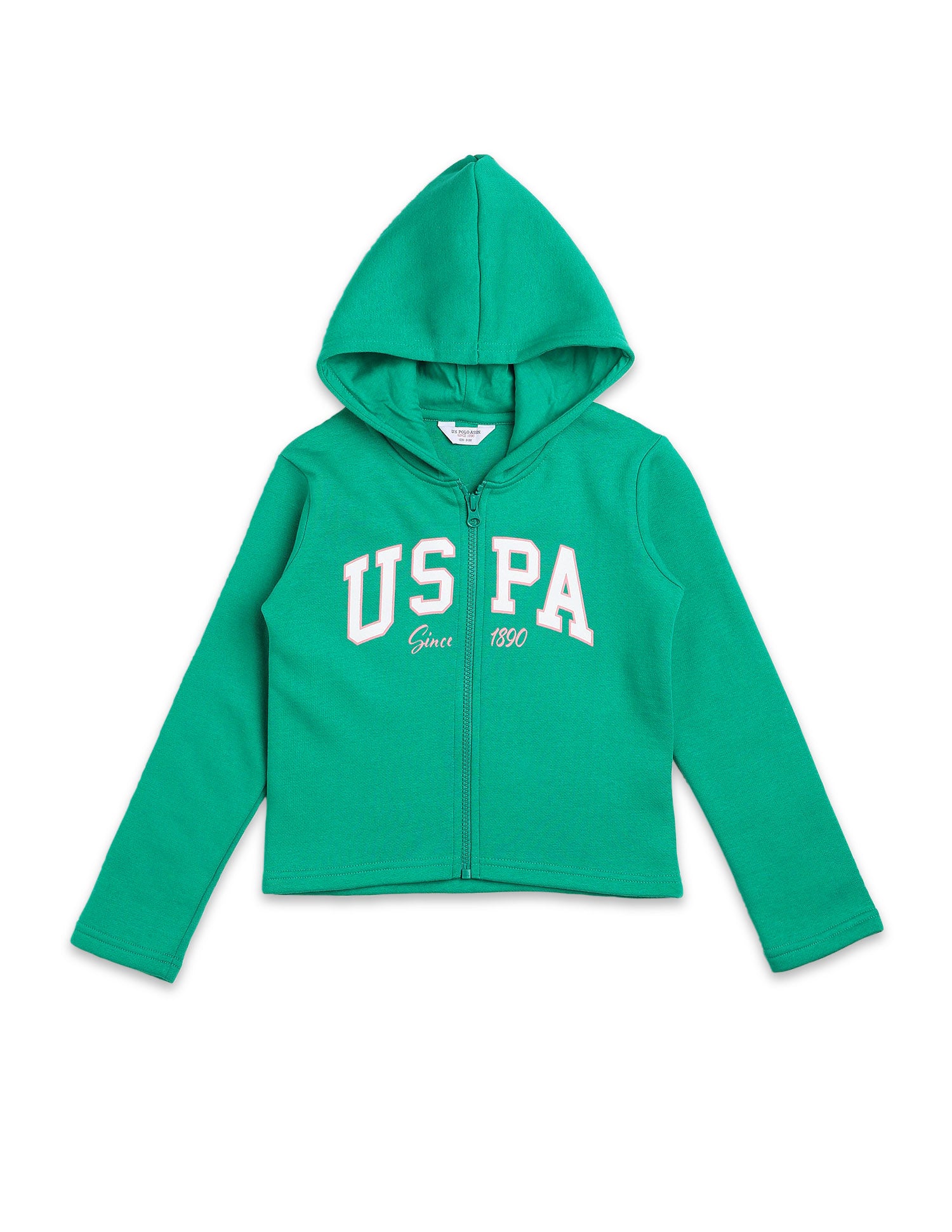 Brand Printed Regular Fit Sweatshirt Green - U.S. POLO ASSN. | Large
