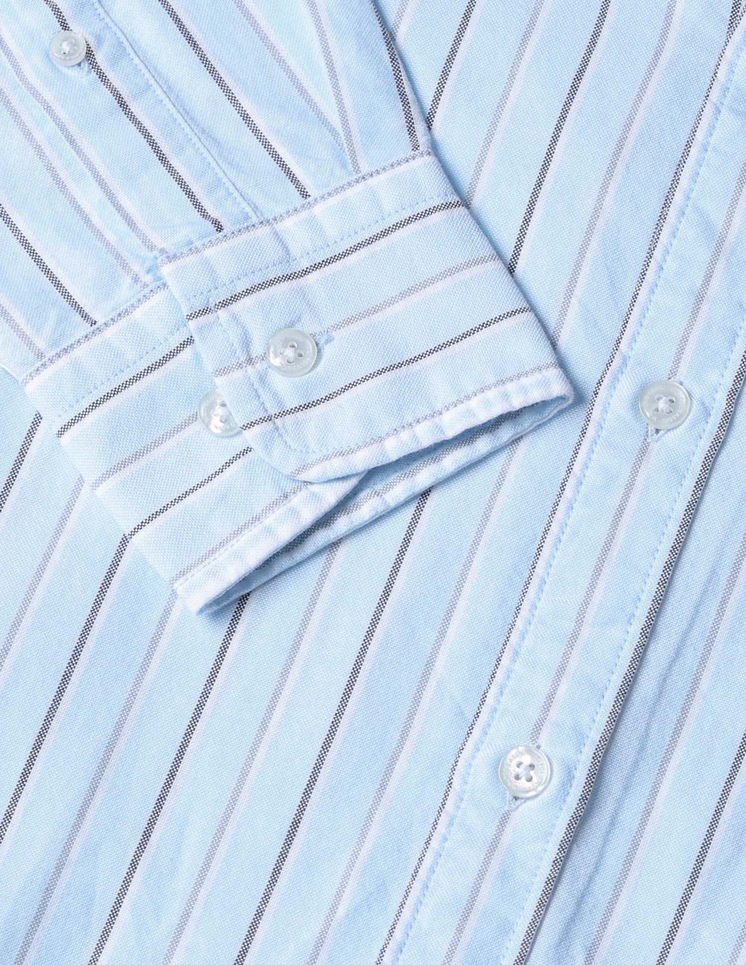 Vertical Striped Tailored Fit Shirt Light Blue - U.S. POLO ASSN. | Large