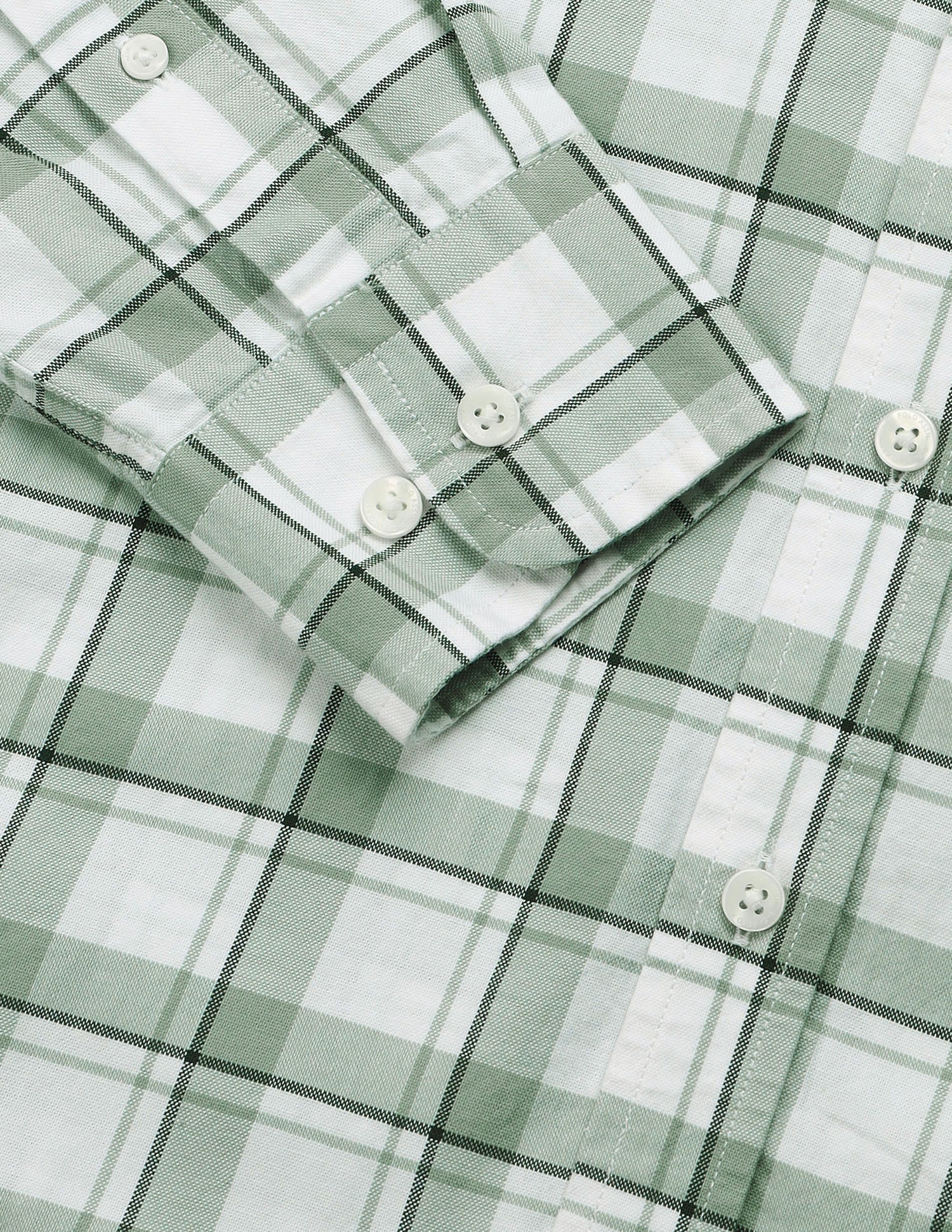 Grid Tattersall Checked Regular Fit Shirt Green - U.S. Polo Assn. India | Large
