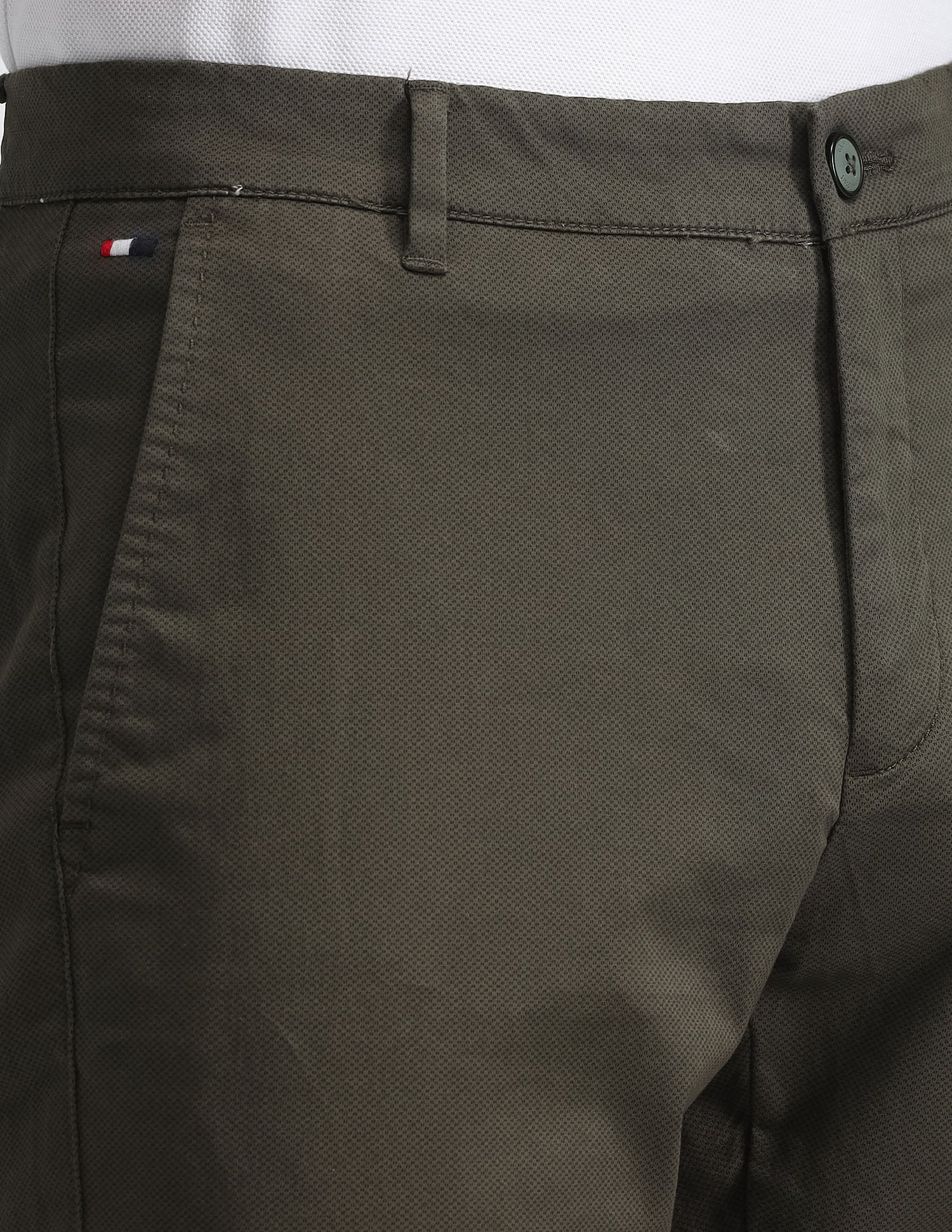 Mid Rise Regular Fit Trousers Green - U.S. POLO ASSN. | Large