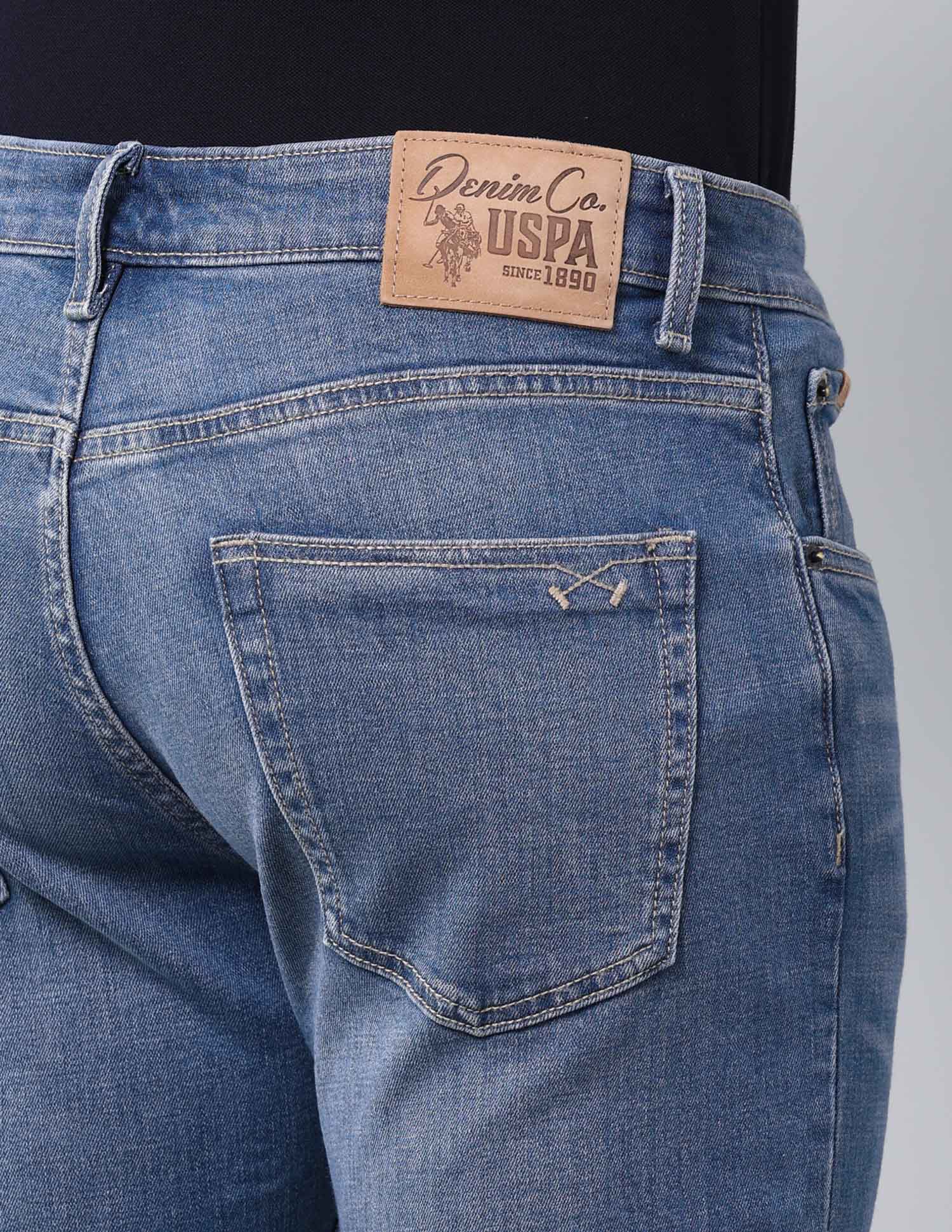 Mid Rise Harold Slim Straight Fit Jeans Blue - U.S. Polo Assn. India | Large