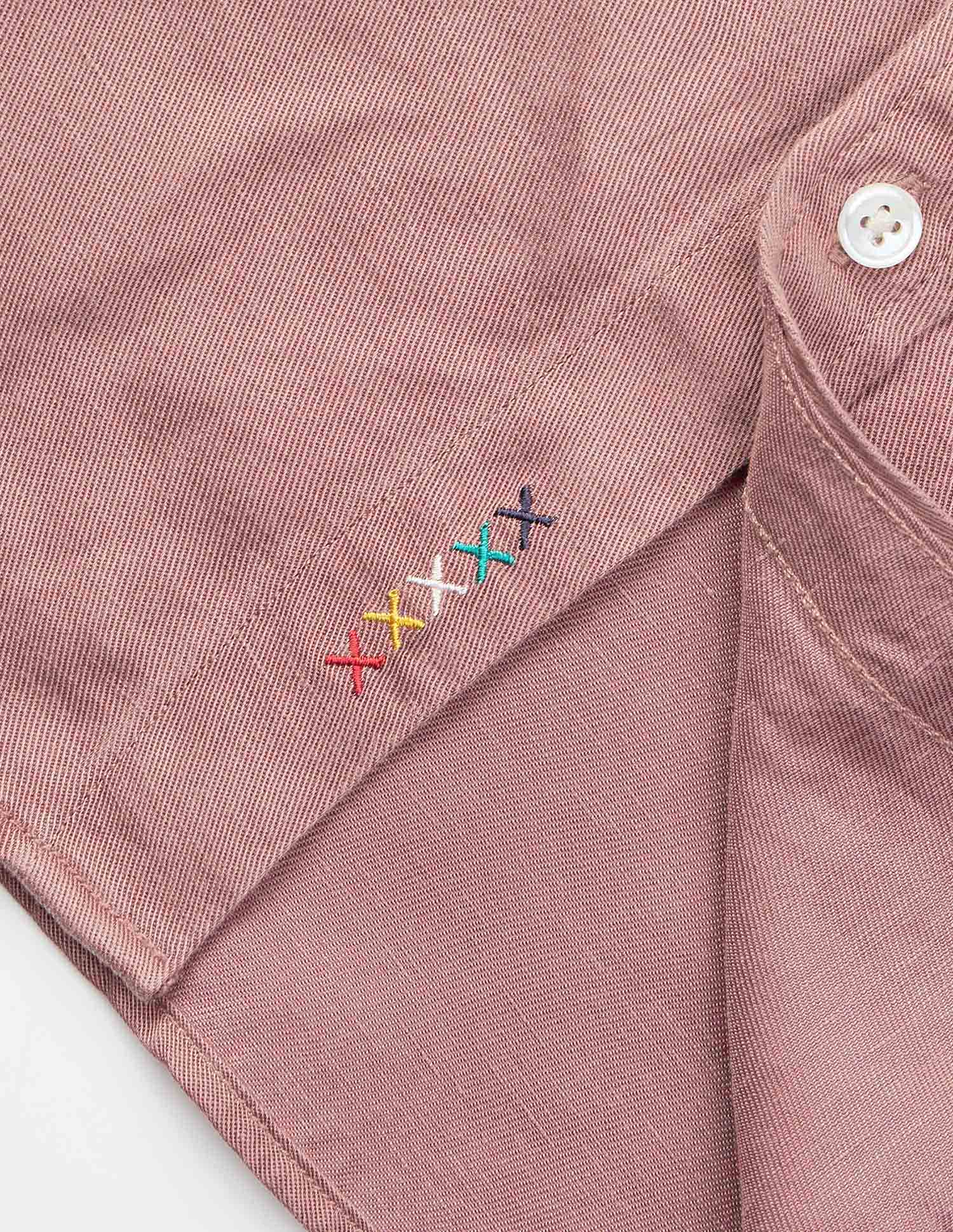 Pacho X Tailored Fit Twill Shirt Pink - U.S. POLO ASSN. | Large