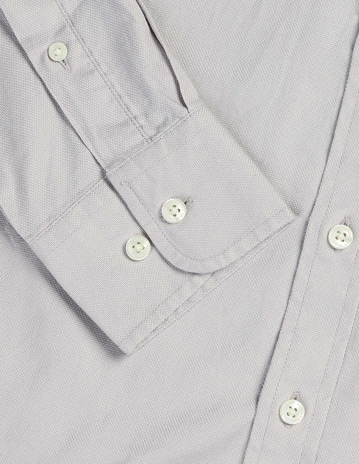 New Port Marina Regular Fit Shirt Light Grey - U.S. Polo Assn. India | Large