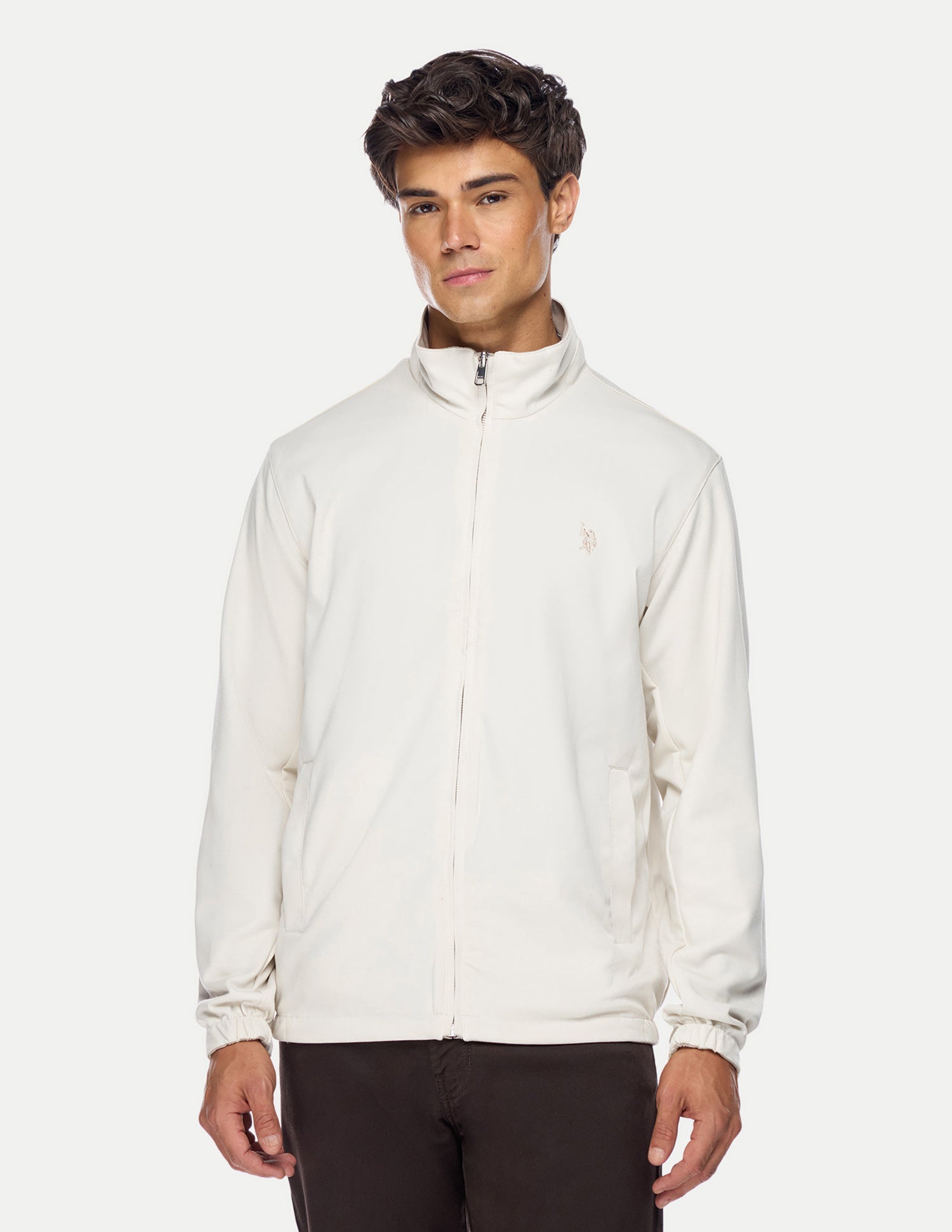 Solid Regular Fit Reversible Jacket Beige - U.S. Polo Assn. India | Large