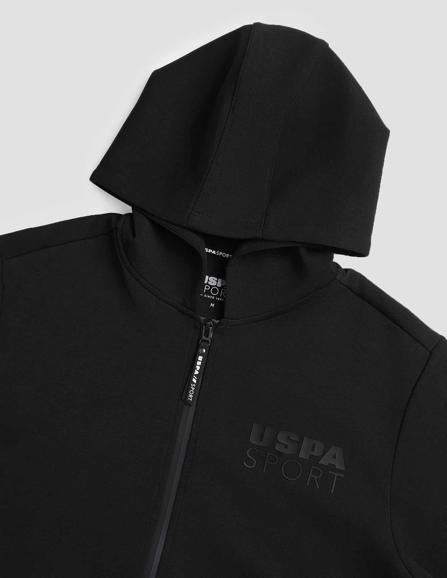 Solid Slim Fit Sweatshirt Black - U.S. POLO ASSN. | Large