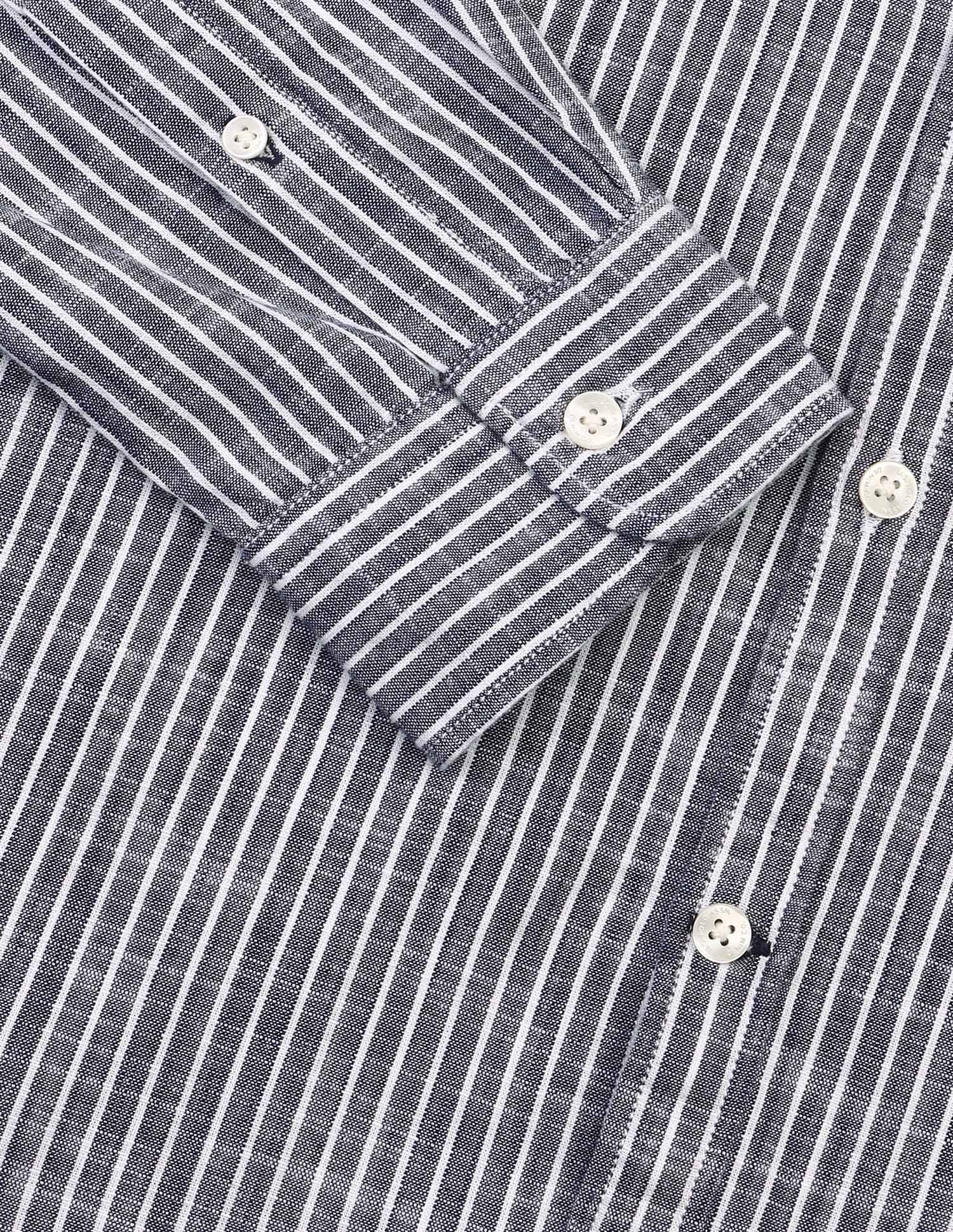 Vertical Striped Regular Fit Shirt Navy - U.S. Polo Assn. India | Large