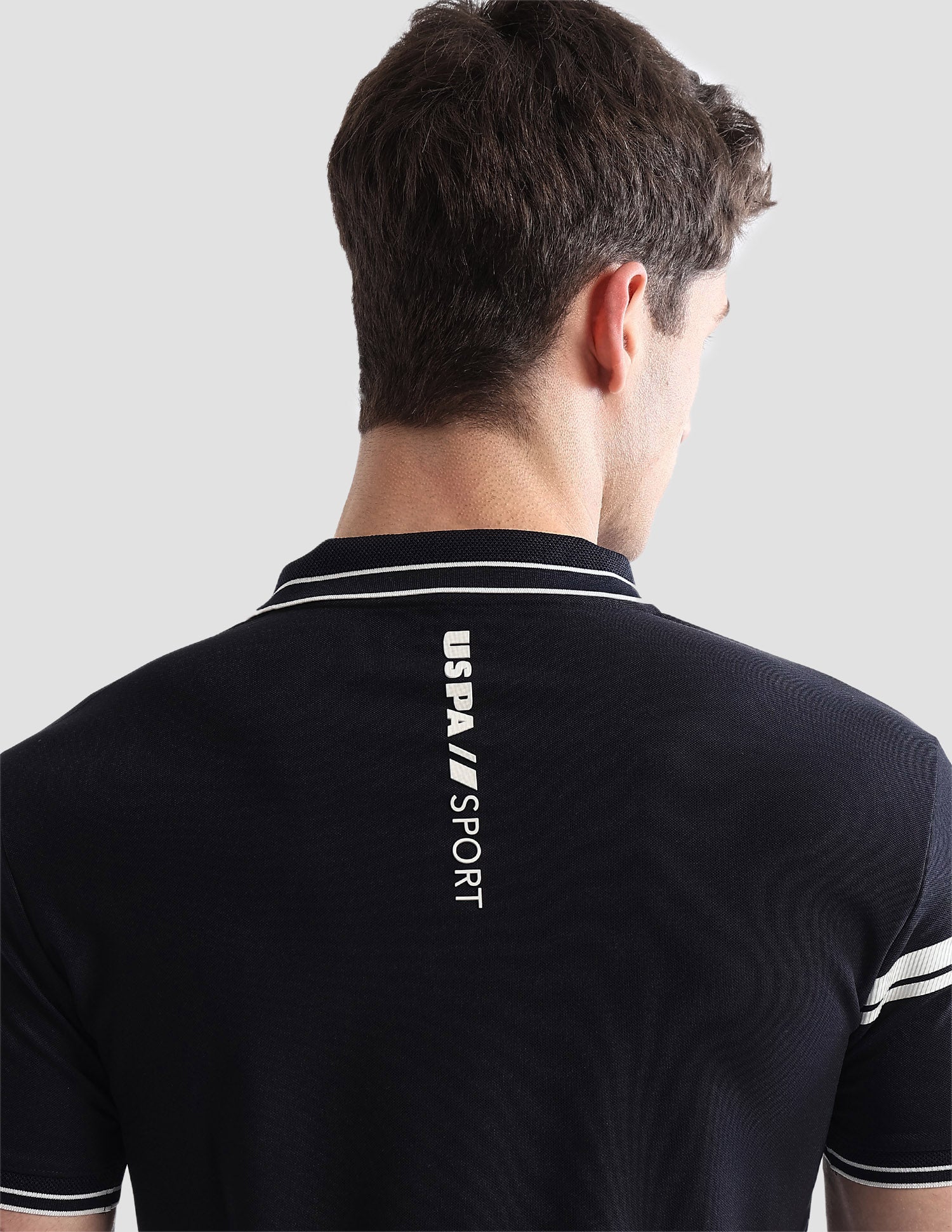 Solid Regular Fit Active Polo Shirt Navy - U.S. POLO ASSN. | Large