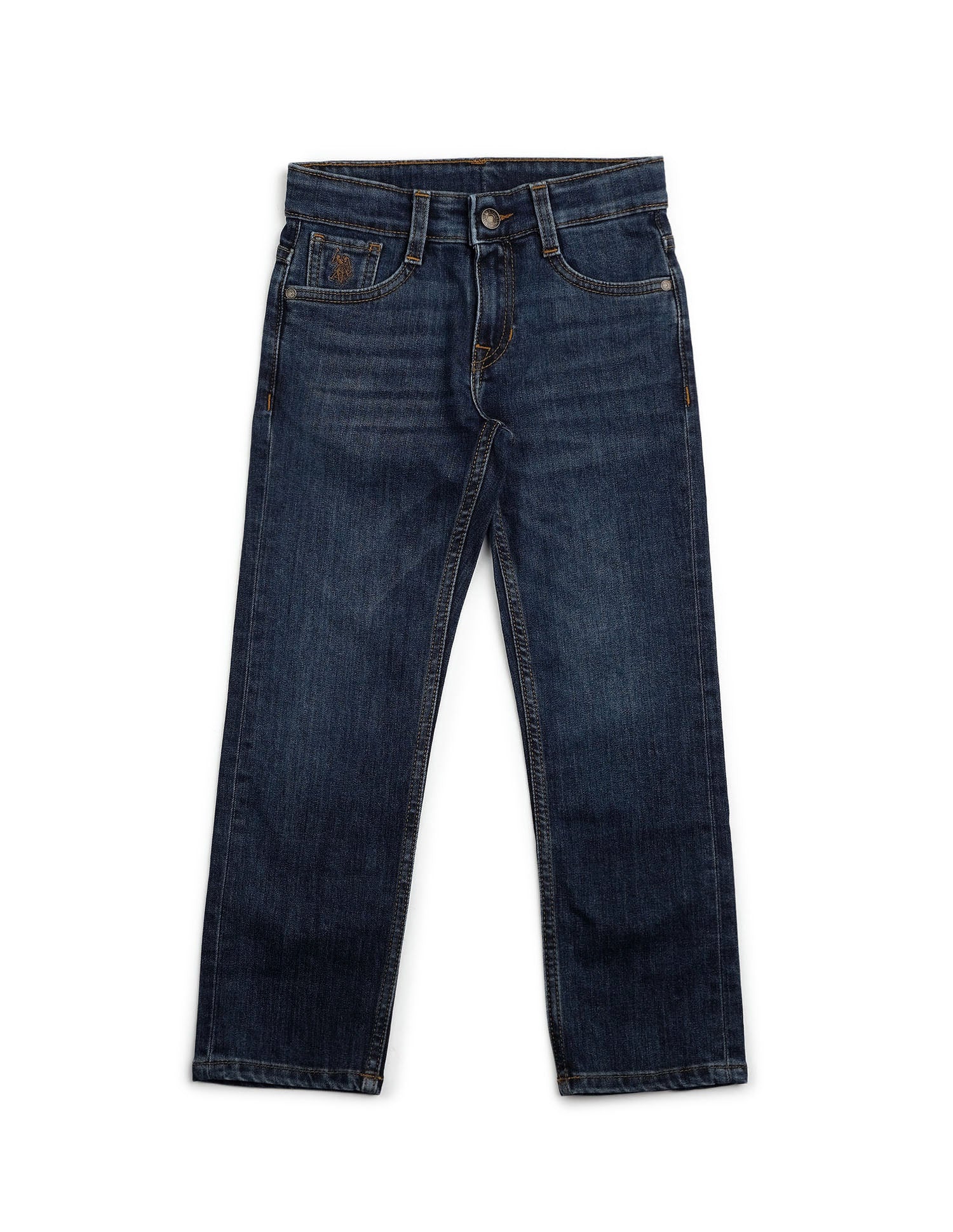 Boys Whiskered Relaxed Fit Jeans Med Blue - U.S. POLO ASSN. | Large