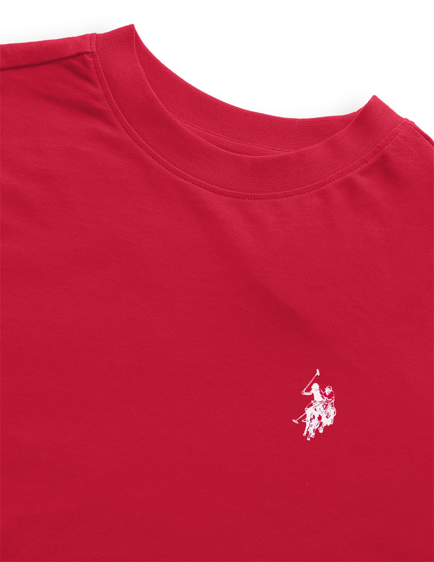 Solid Regular Fit T-Shirt Red - U.S. Polo Assn. India | Large