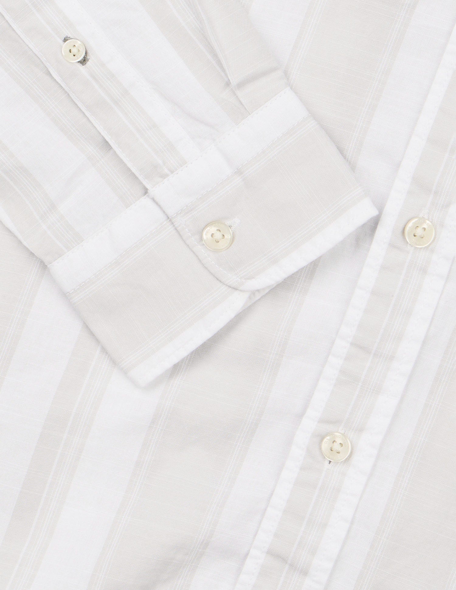 Vertical Striped Pure Cotton Shirt Stone - U.S. Polo Assn. India | Large