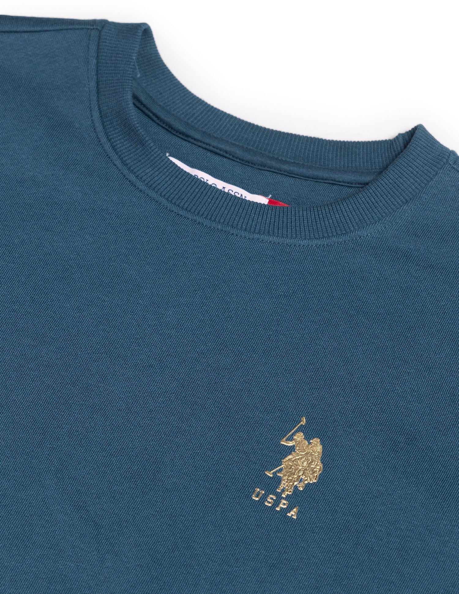 Hd Print Regular Fit Sweatshirt Teal - U.S. Polo Assn. India | Large