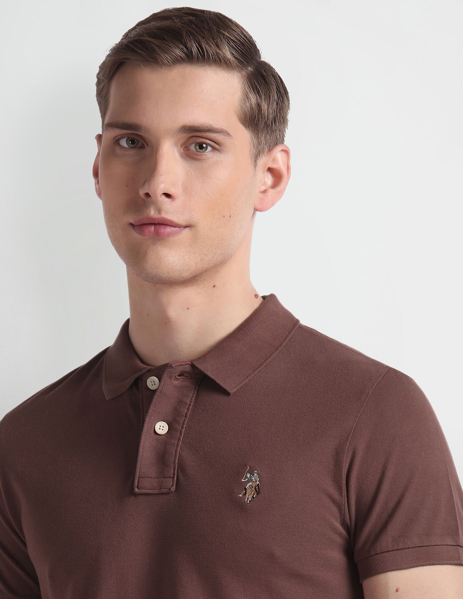 Cotton Pique Polo Shirt Copper - U.S. Polo Assn. India | Large