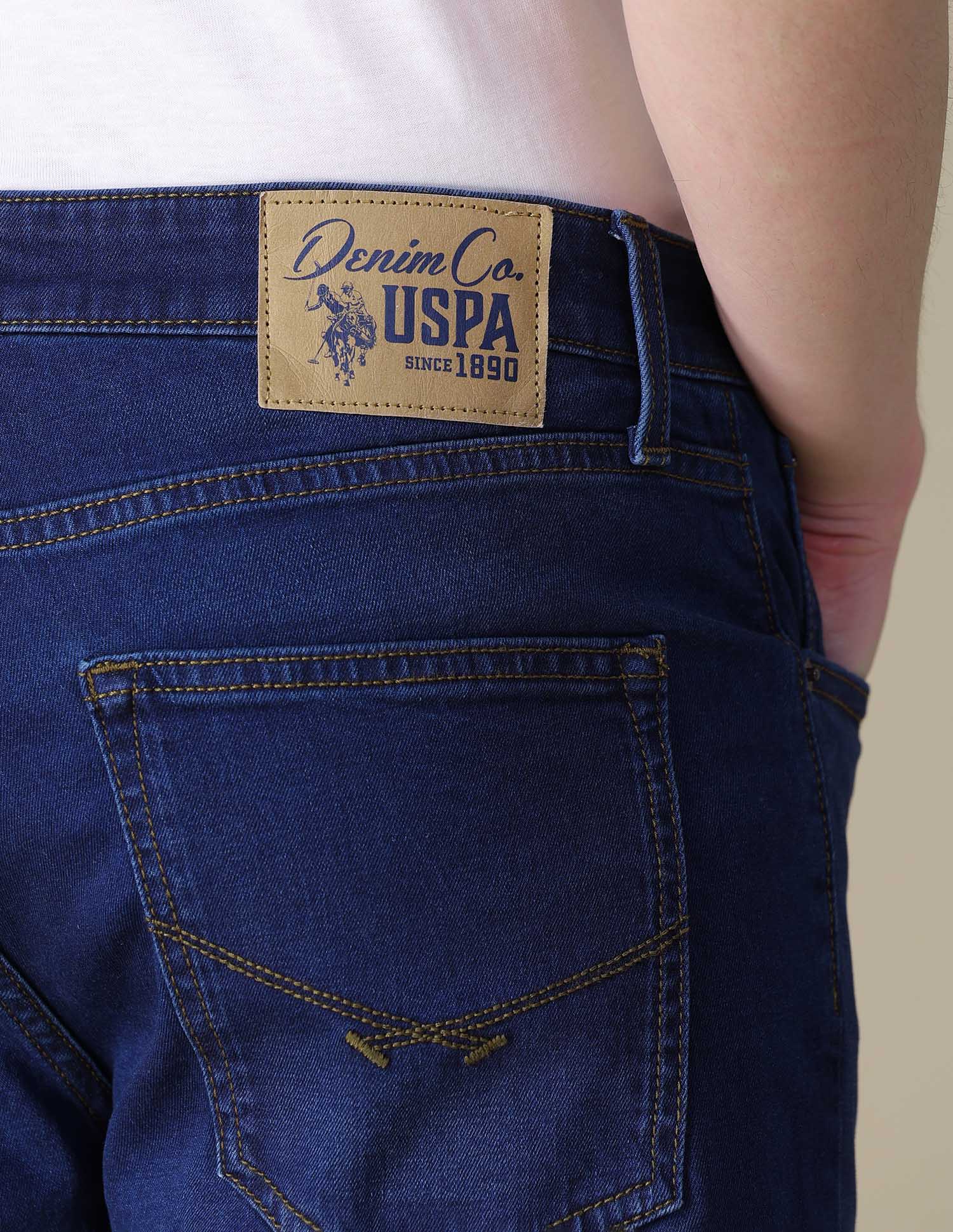 Slim Straight Fit Blue Jeans Dark Indigo - U.S. POLO ASSN. | Large