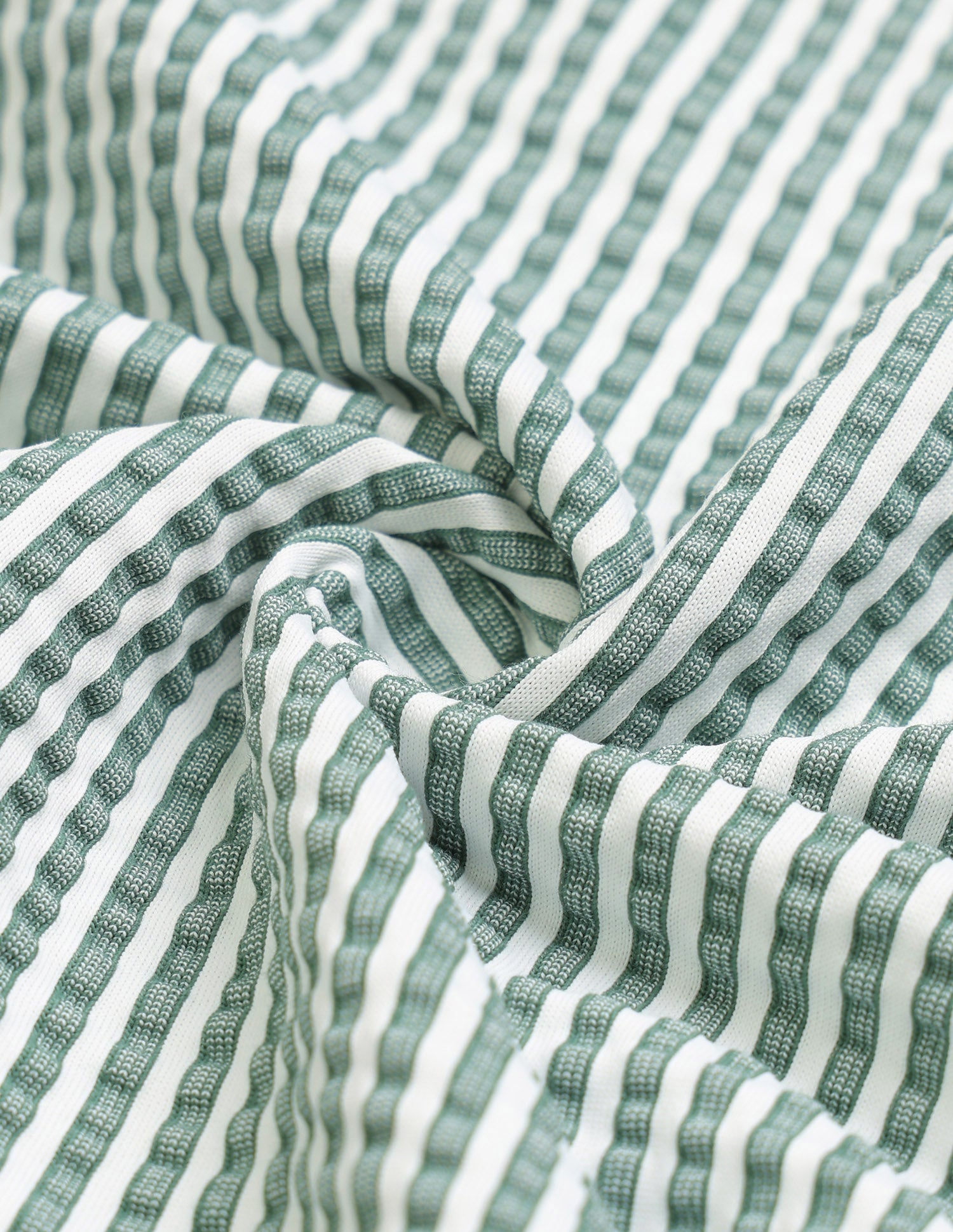Vertical Striped Relaxed Fit Polo Shirt Green - U.S. Polo Assn. India | Large