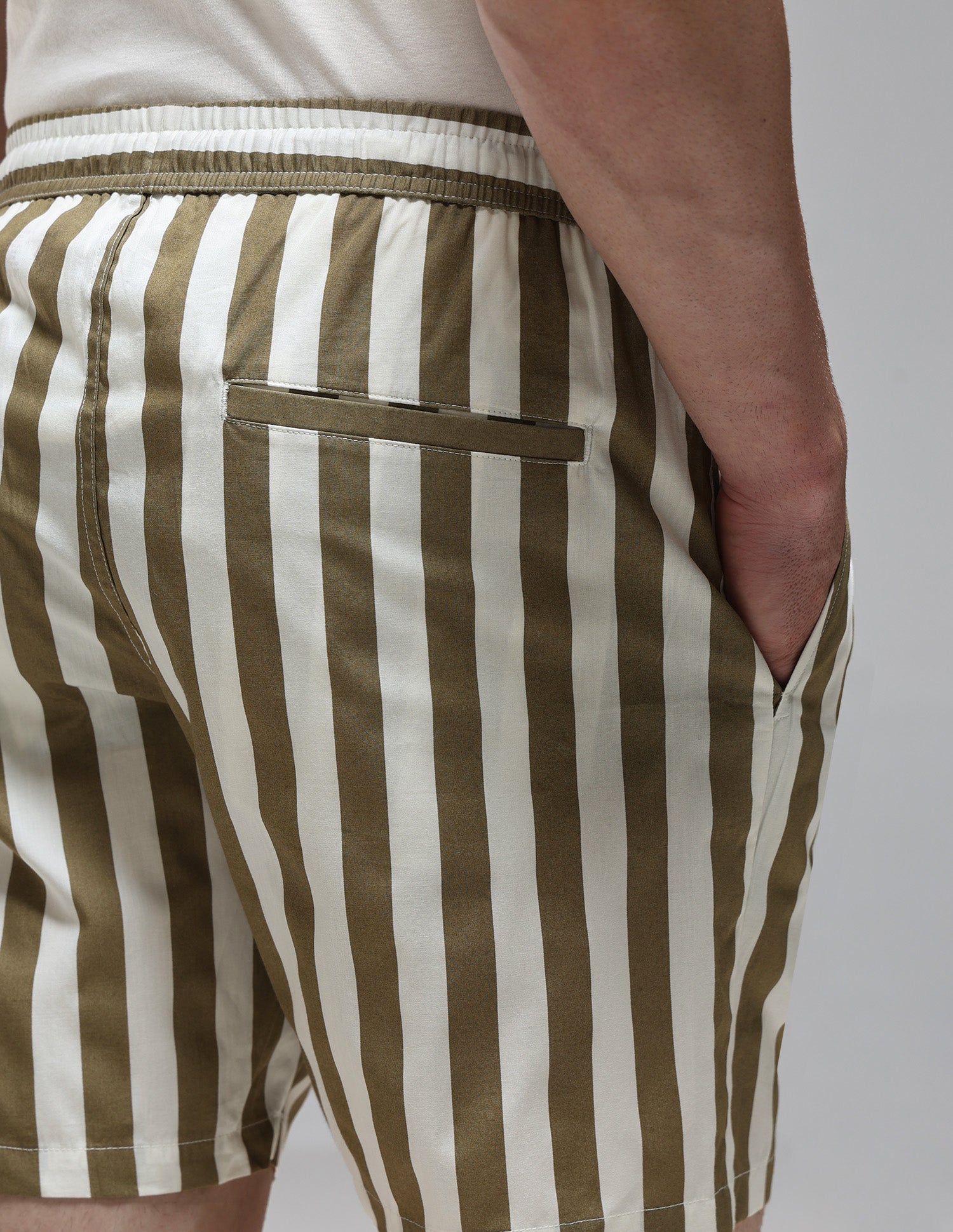 Vertical Striped Pure Cotton OEX15 Boxer Shorts Elmwood - U.S. Polo Assn. India | Large