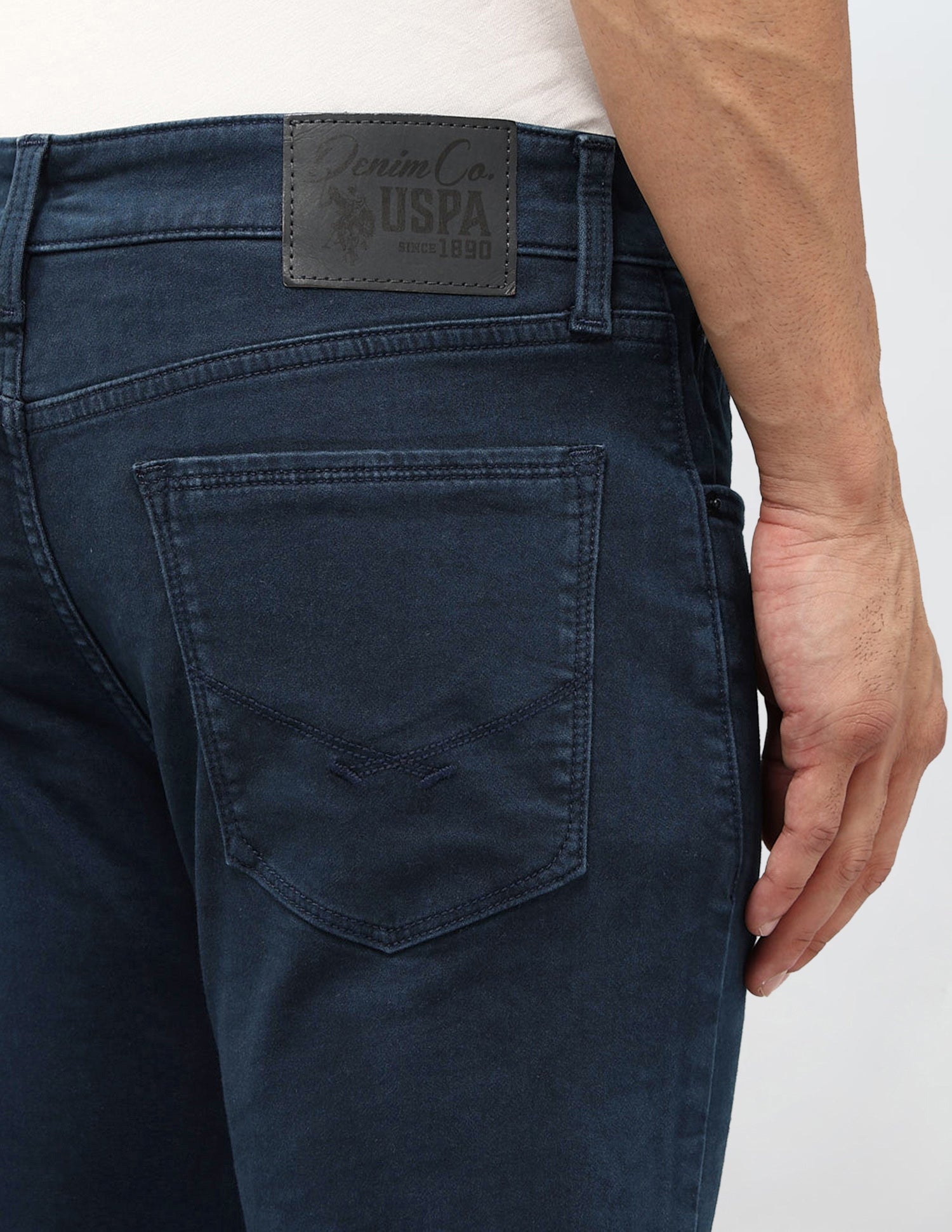 Regallo Skinny Fit Blue Jeans Navy - U.S. POLO ASSN. | Large