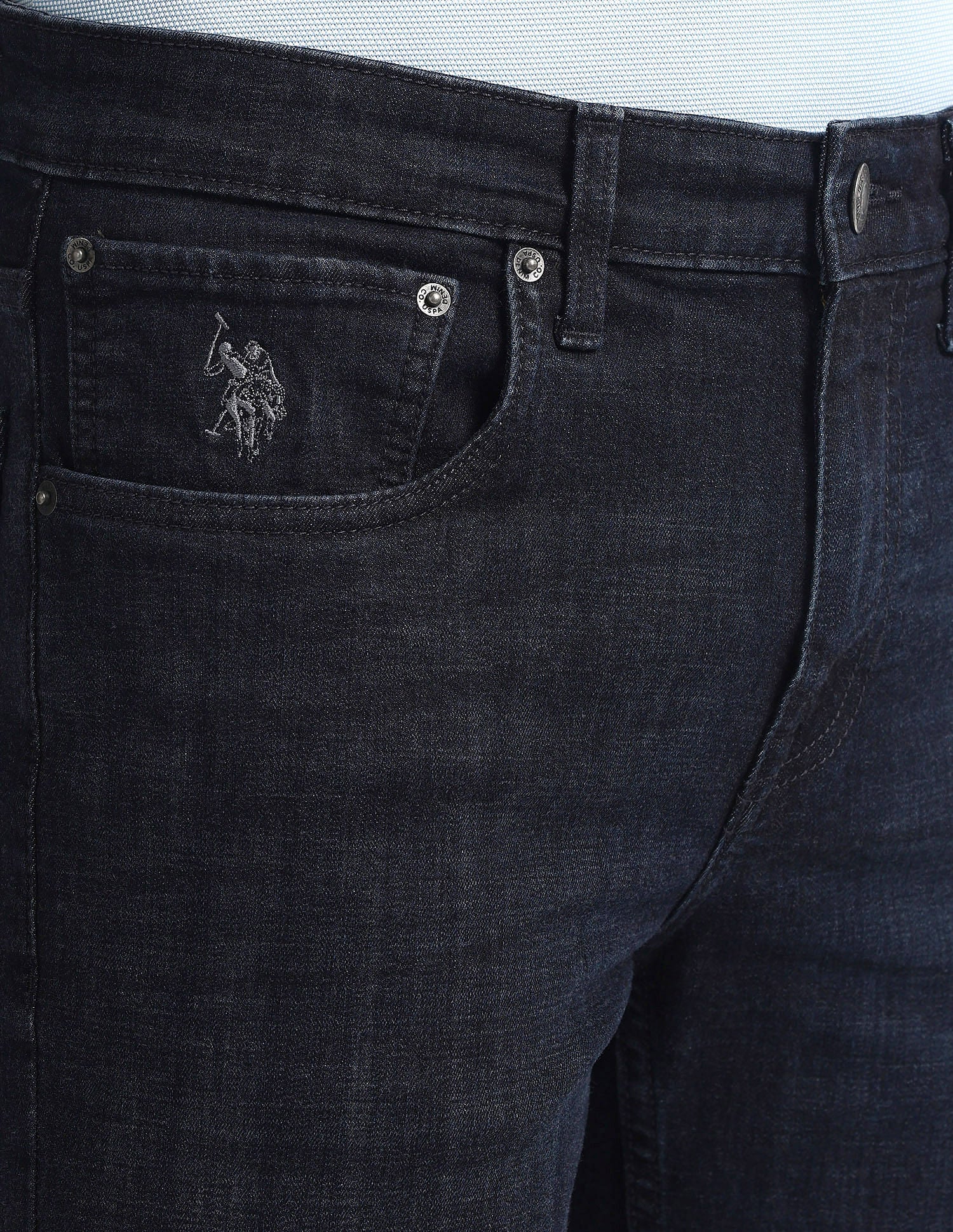 Regallo Skinny Fit Blue Jeans Blue - U.S. Polo Assn. India | Large