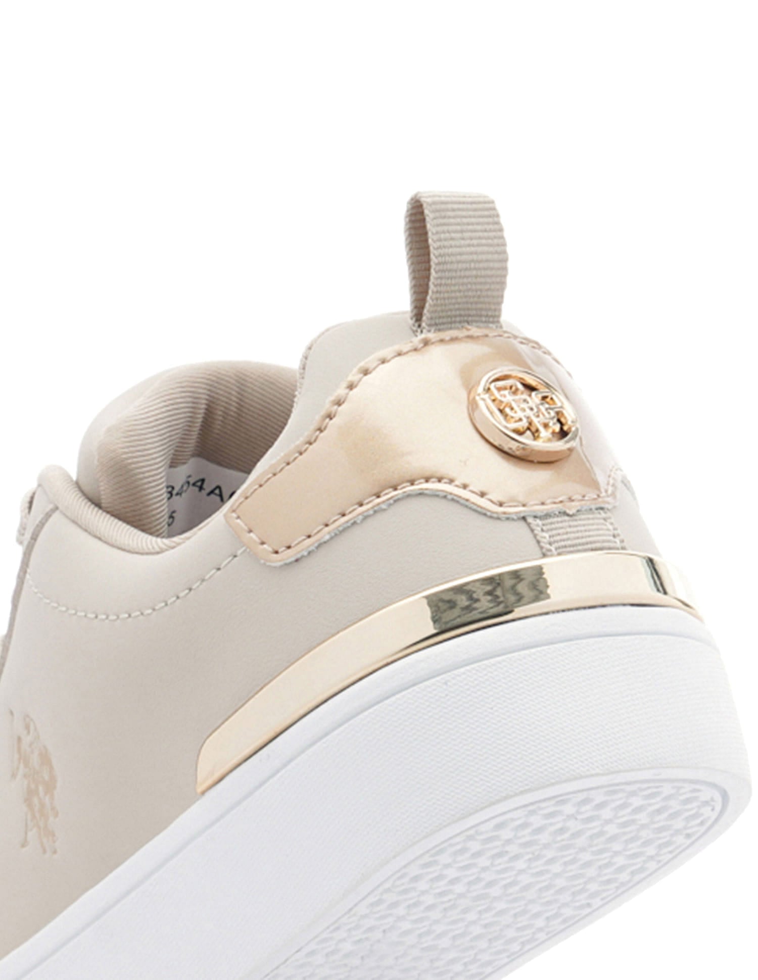 Round Toe Logo Aya 2.0 Sneakers Beige - U.S. Polo Assn. India | Large