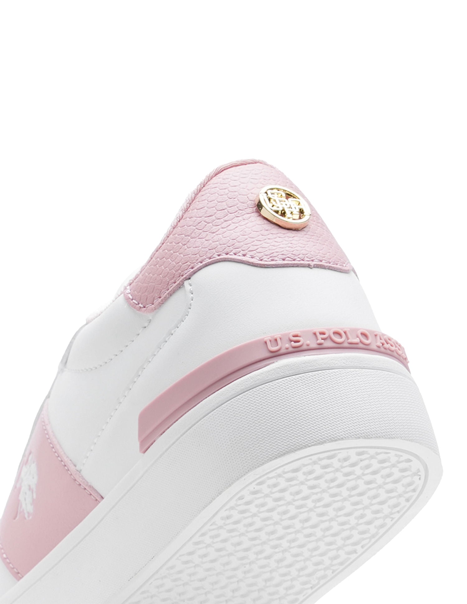 Women Metallic Logo Uno Sneakers White - U.S. POLO ASSN. | Large