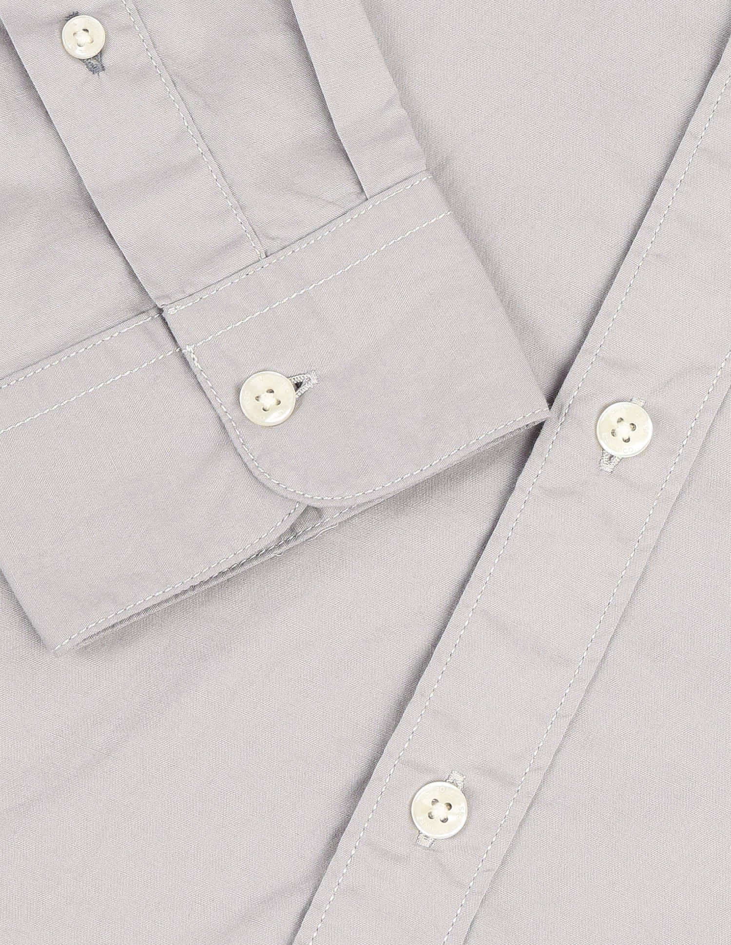 Regular Fit Twill Solid Shirt Grey - U.S. POLO ASSN. | Large