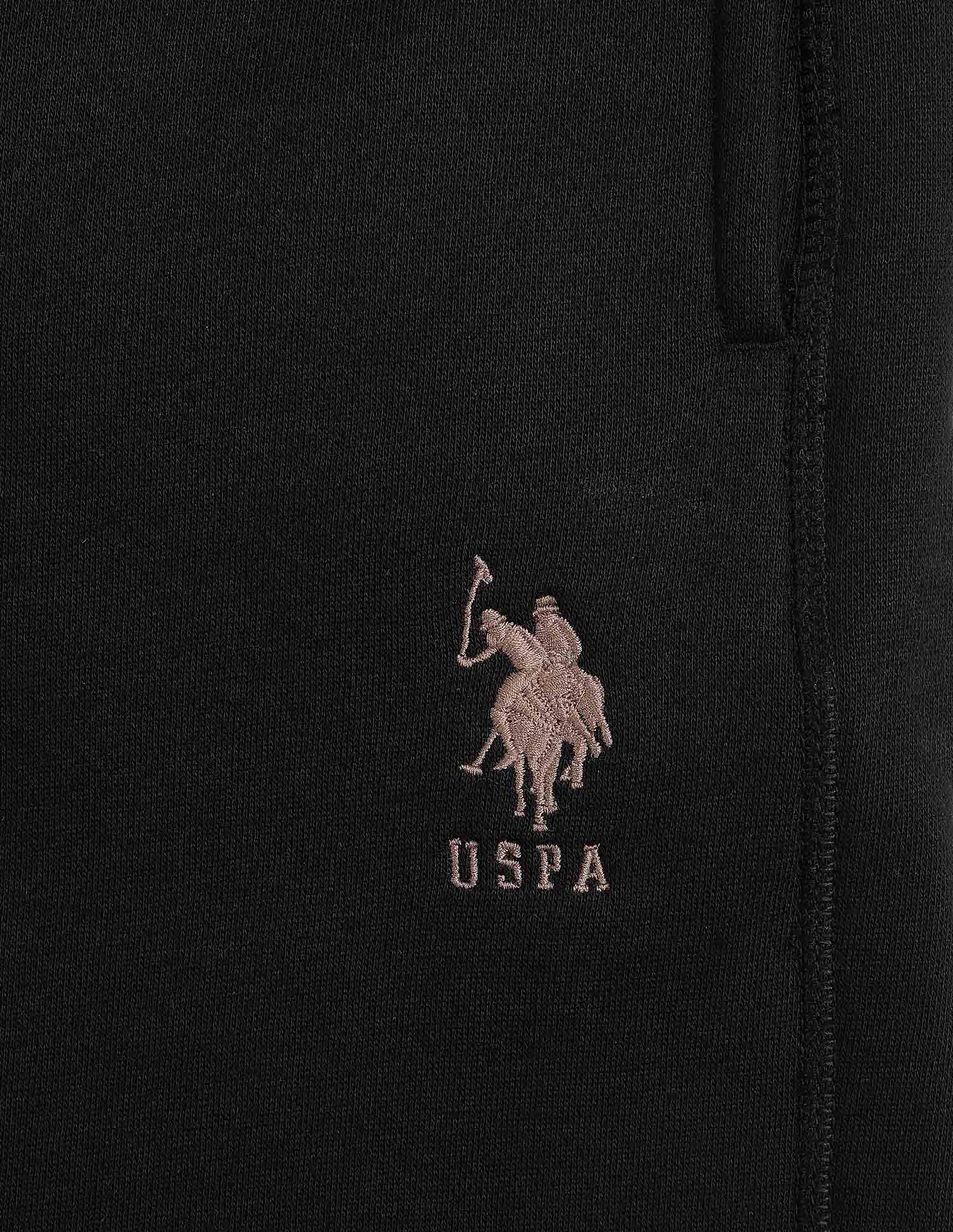 Cotton Terry OES10 Lounge Shorts - Pack Of 1 Black - U.S. POLO ASSN. | Large