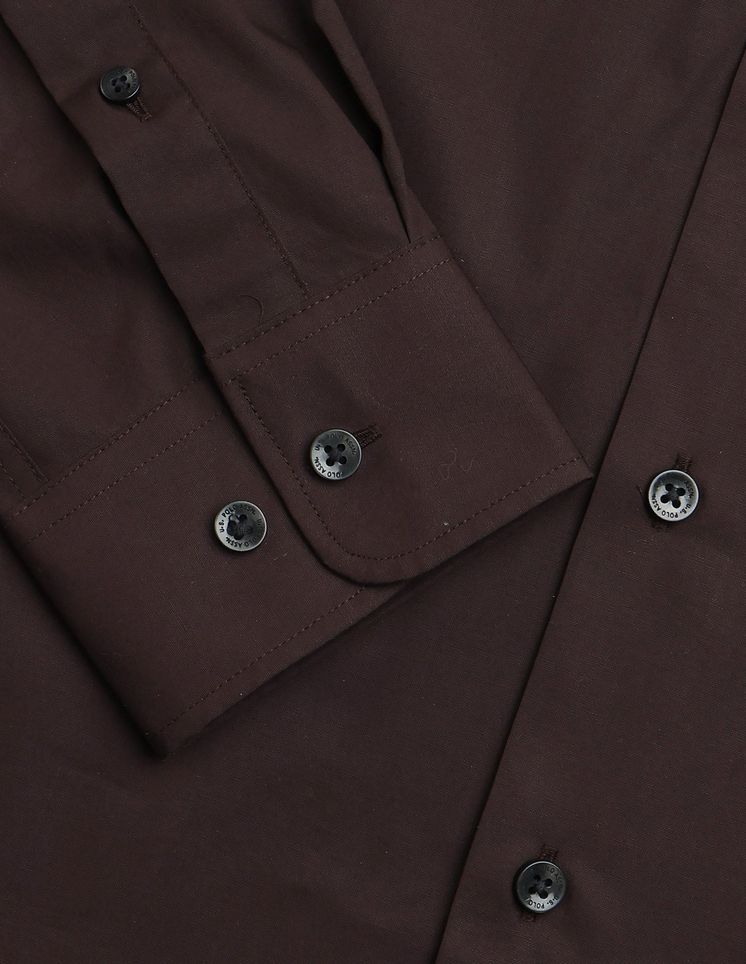 Solid Tailored Fit Shirt Choco - U.S. Polo Assn. India | Large