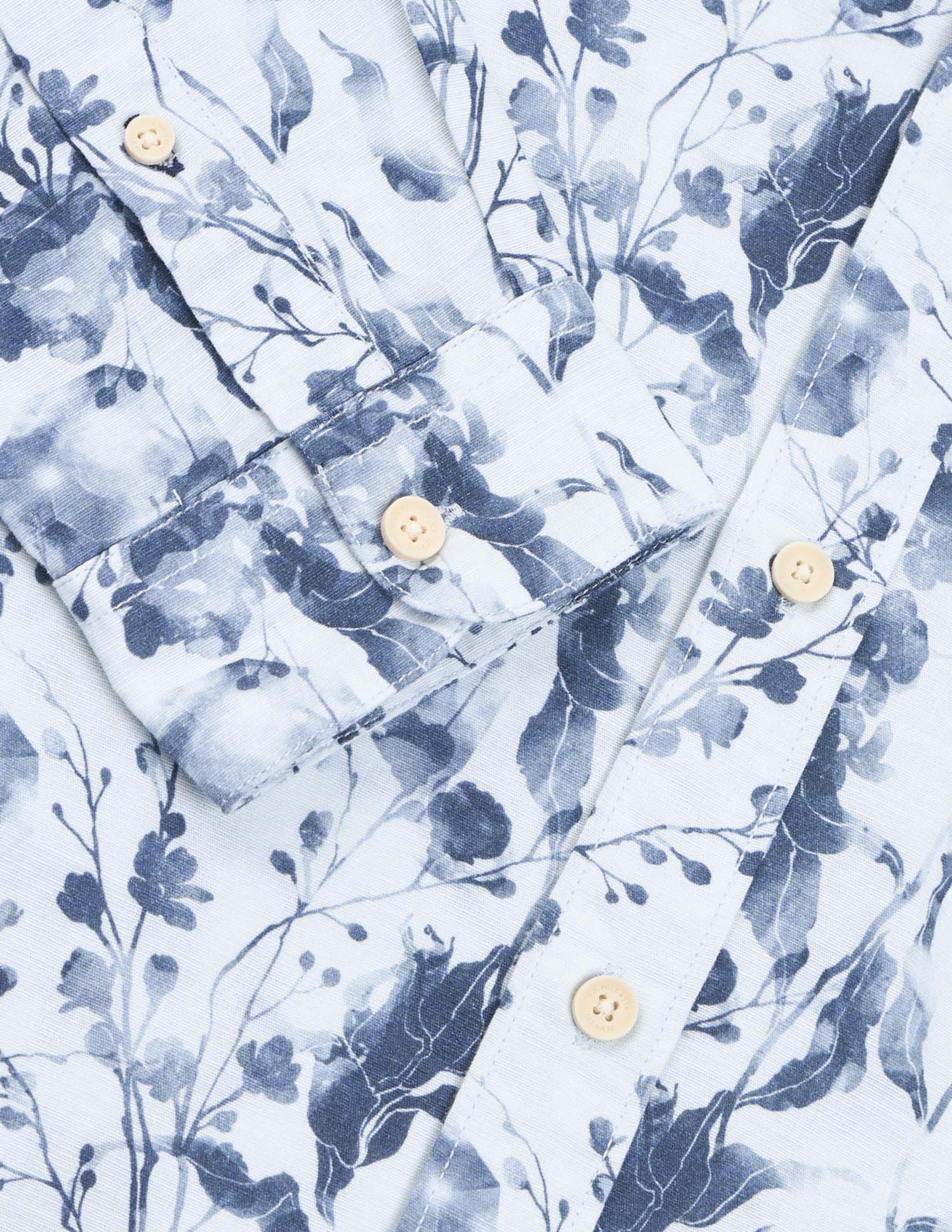 Regular Fit Floral Printed Shirt Blue - U.S. POLO ASSN. | Large