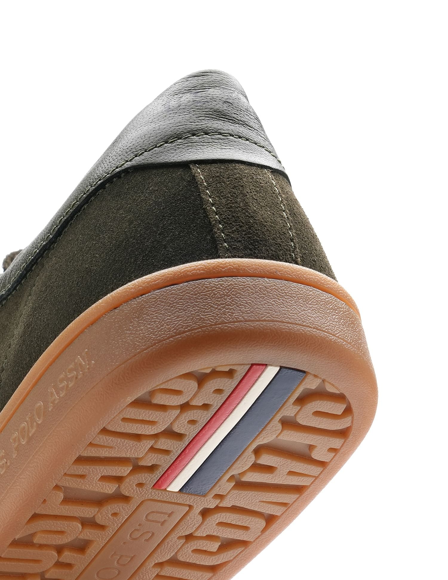 Mens Caldera Leather Sneakers Olive - U.S. POLO ASSN. | Large