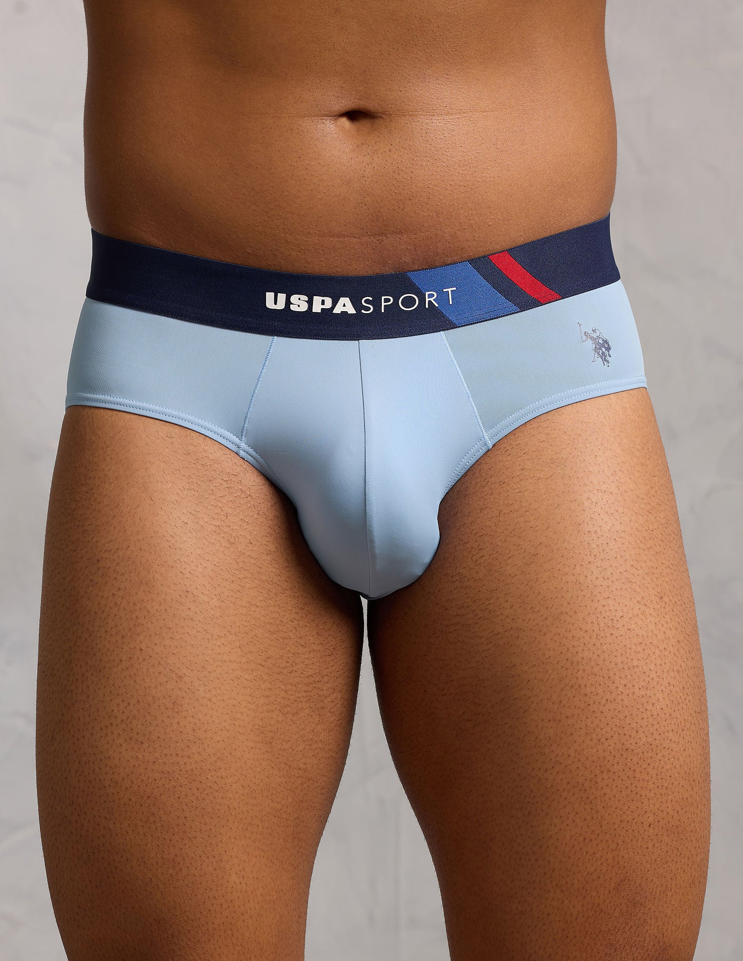 Micro Fibre Sports High Stretch Brief Clear Sky - U.S. POLO ASSN. | Large