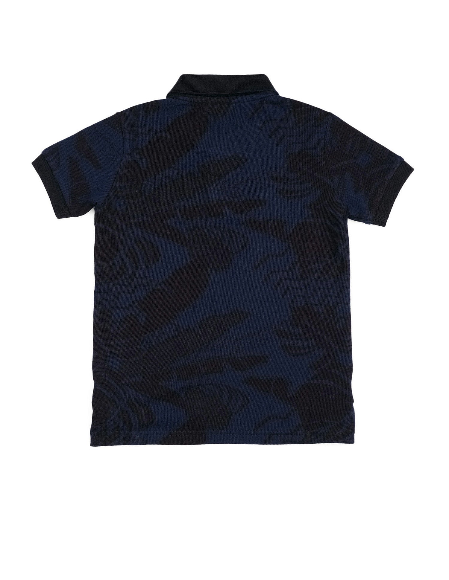 Boys All Over Printed Regular Fit Polo Shirt Navy Blue - U.S. POLO ASSN. | Large