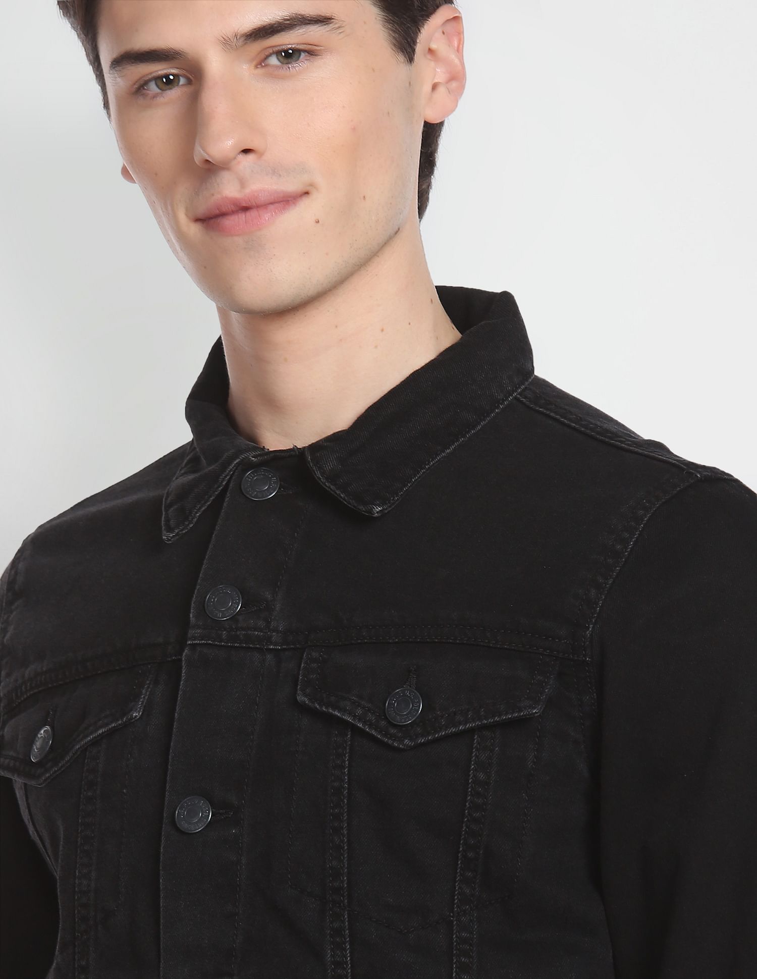 Denim Trucker Jacket Black - U.S. POLO ASSN. | Large